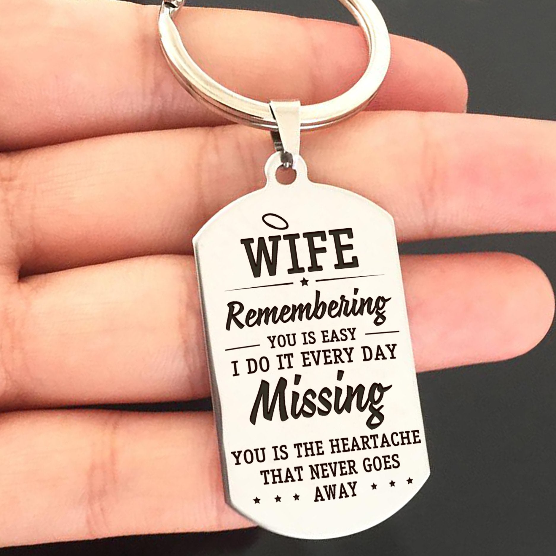 WIFE - MISSING YOU - KEY CHAIN 1-A Loves Gift