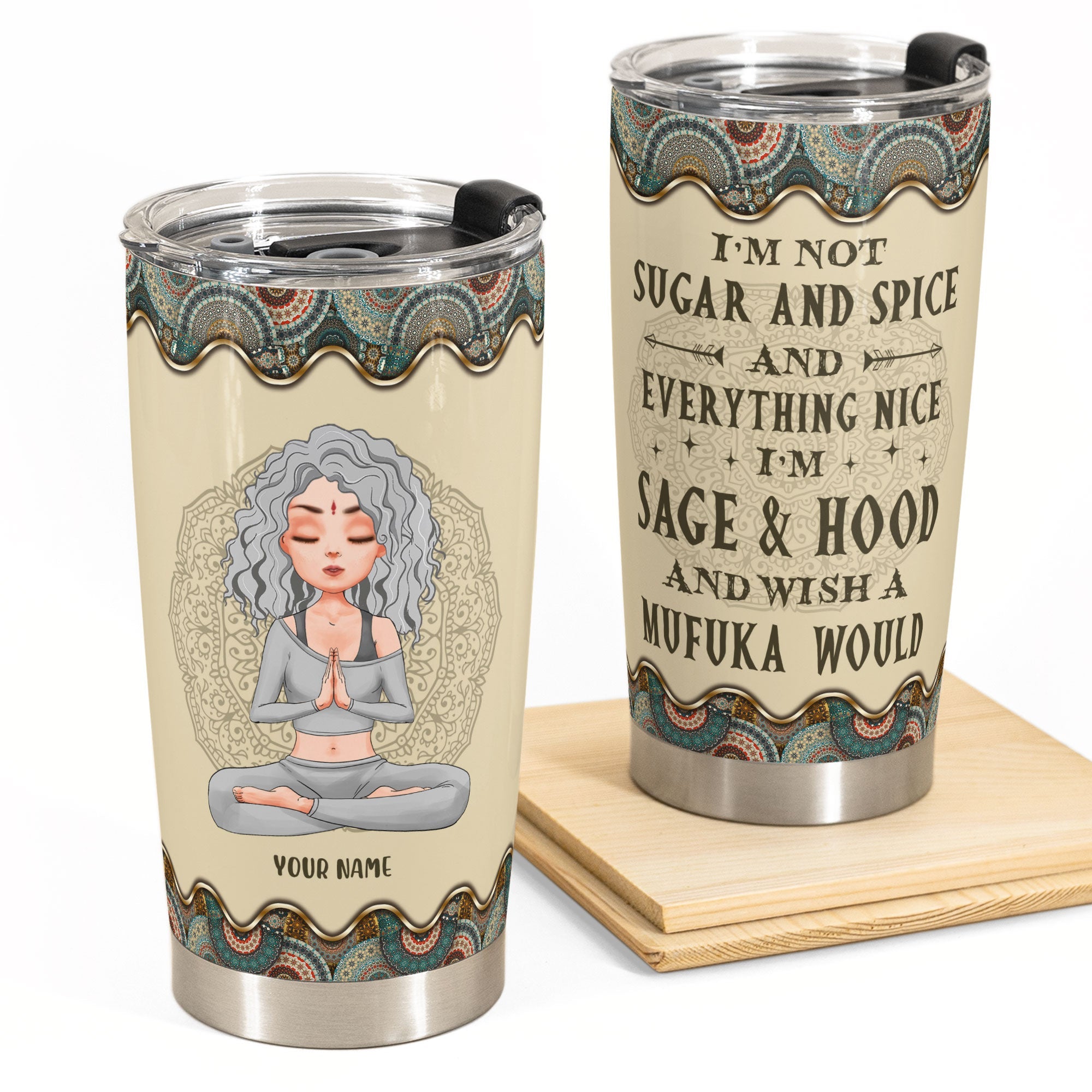 Wish A Mufuka Would - Personalized Tumbler Cup
