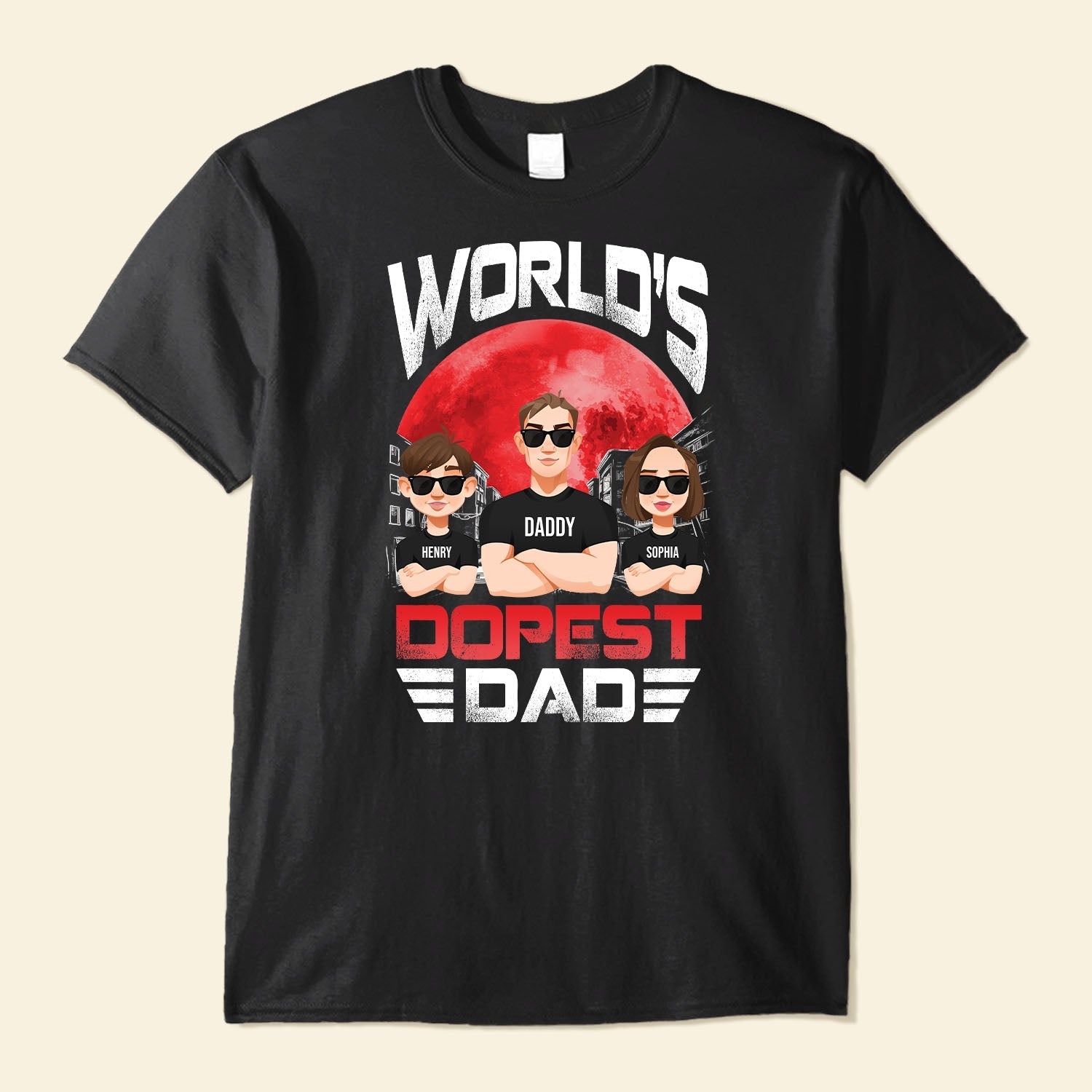 World's Dopest Dad - Personalized Shirt