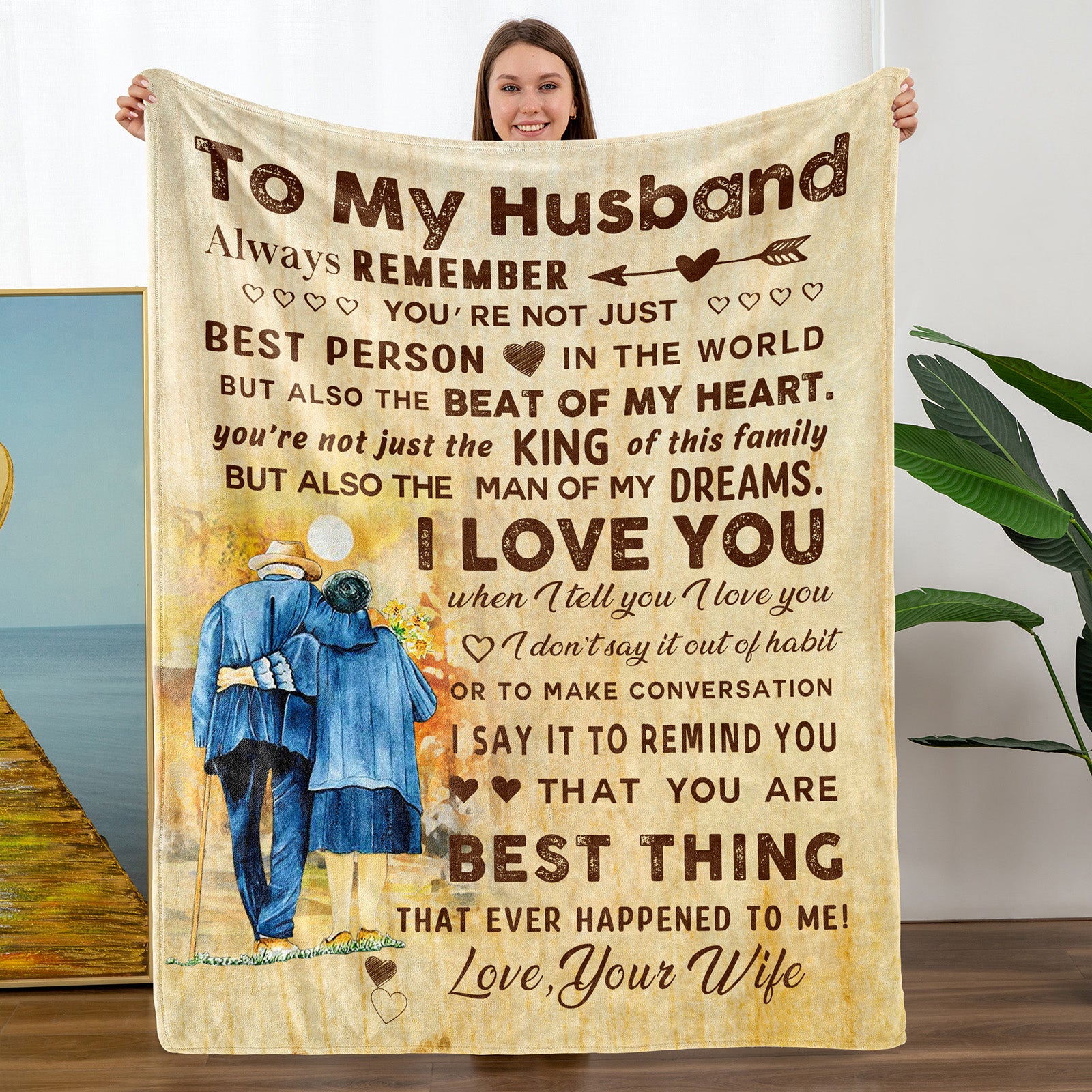 Blanket Gifts for Husband-A Loves Gift