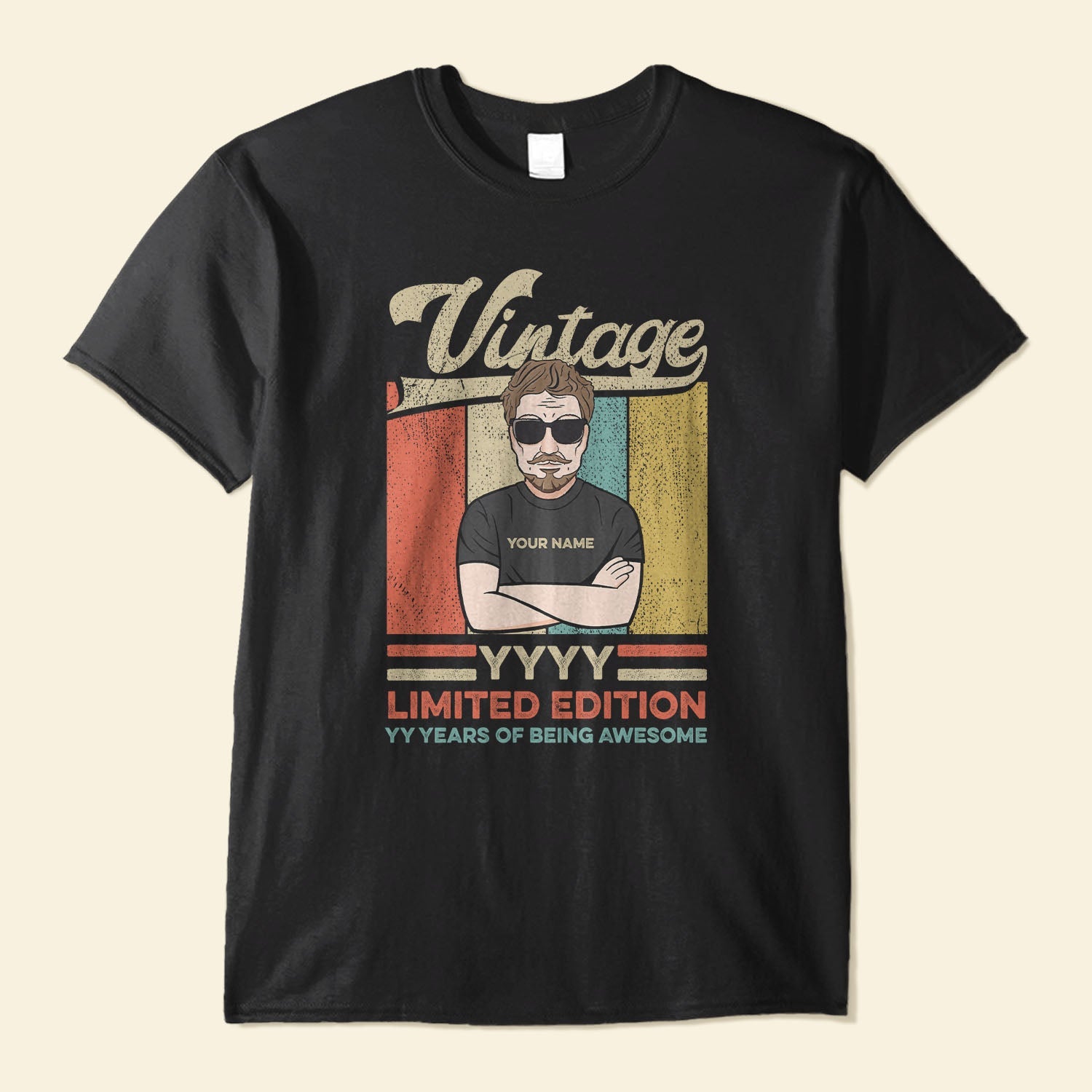 Years Of Being Awesome - Personalized Shirt - Birthday Gift For  Family Member
