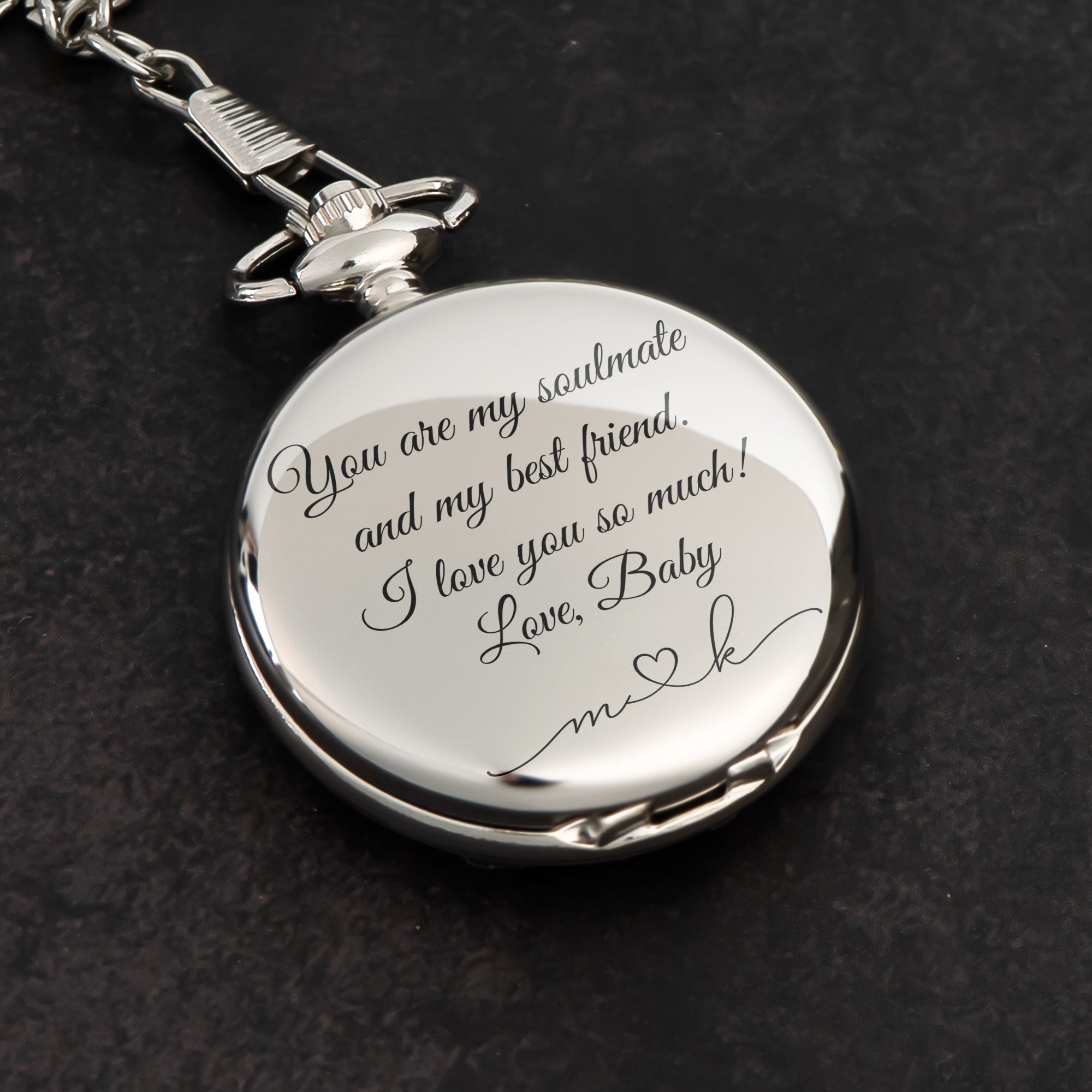 You Are My Soulmate I Love You - Personalized Pocket Watch
