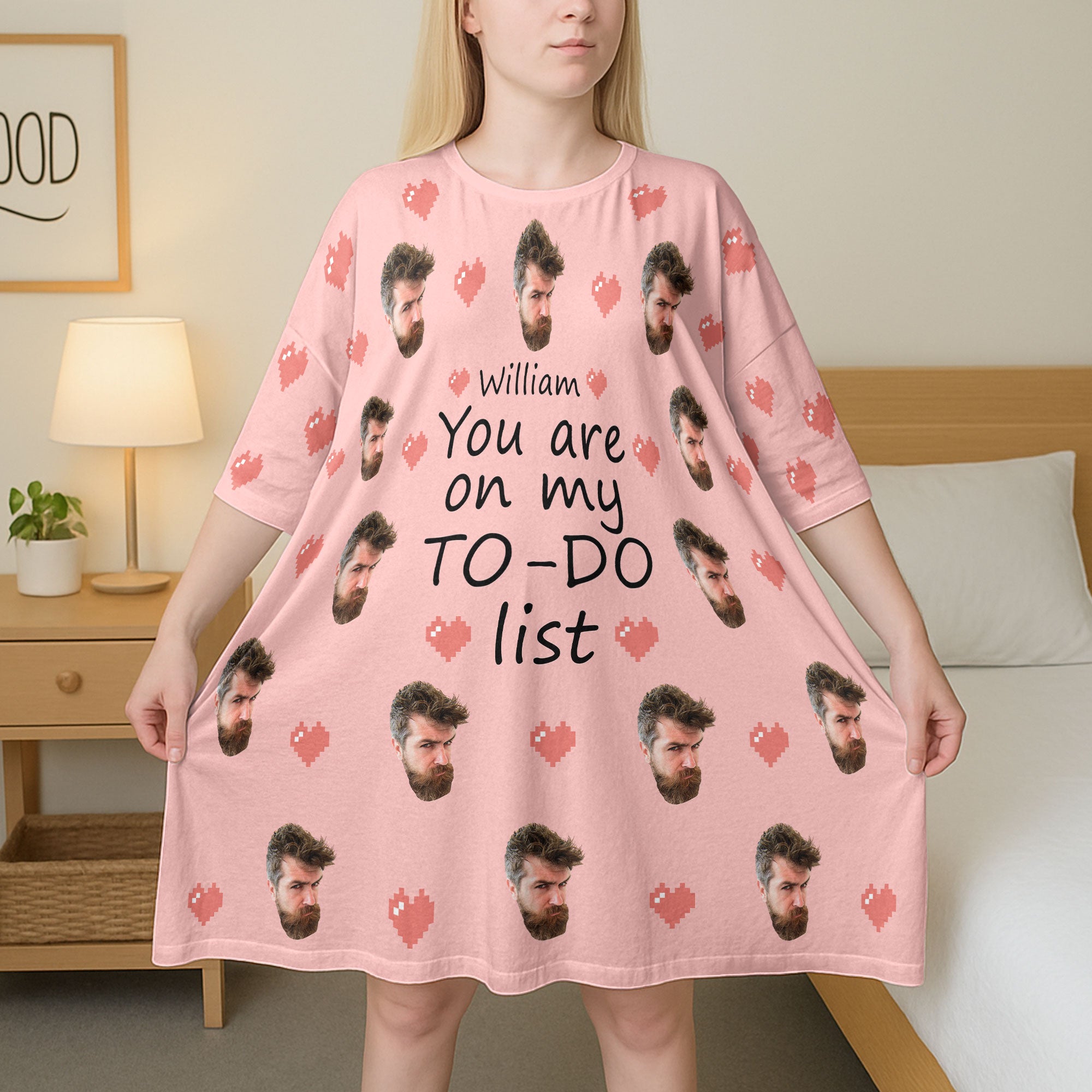 You Are On My To-Do List - Personalized Photo Sleep Tee