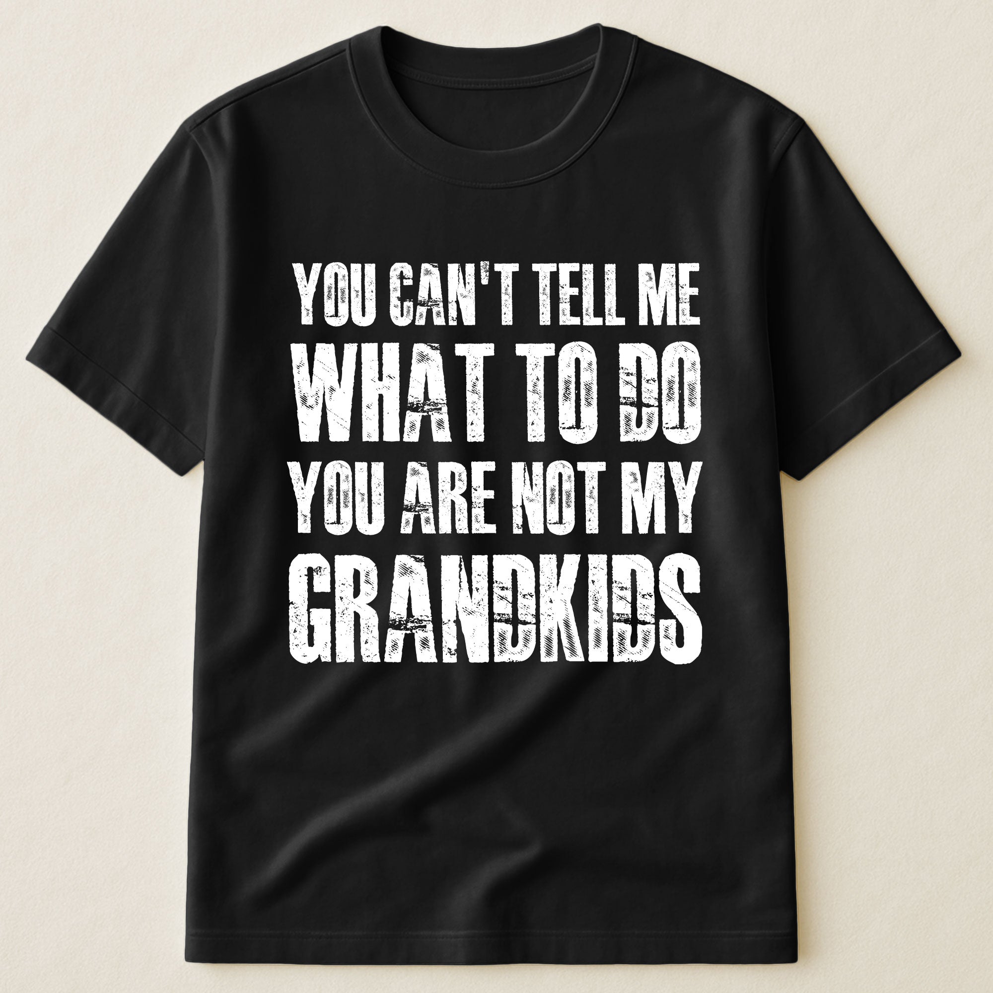 You Can't Tell Me What To Do You Are Not My Grandkids Fun Grandpa - Shirt