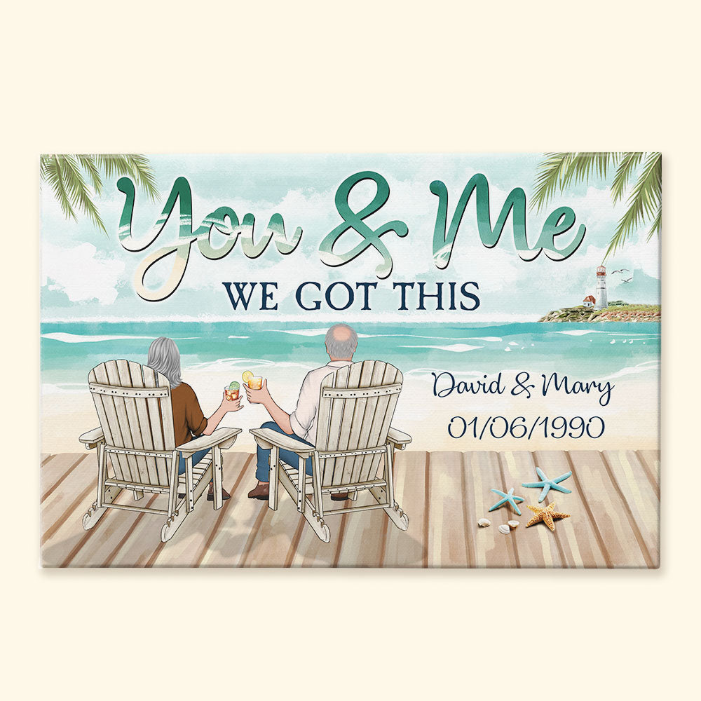 You & Me We Got This - Personalized Wrapped Canvas
