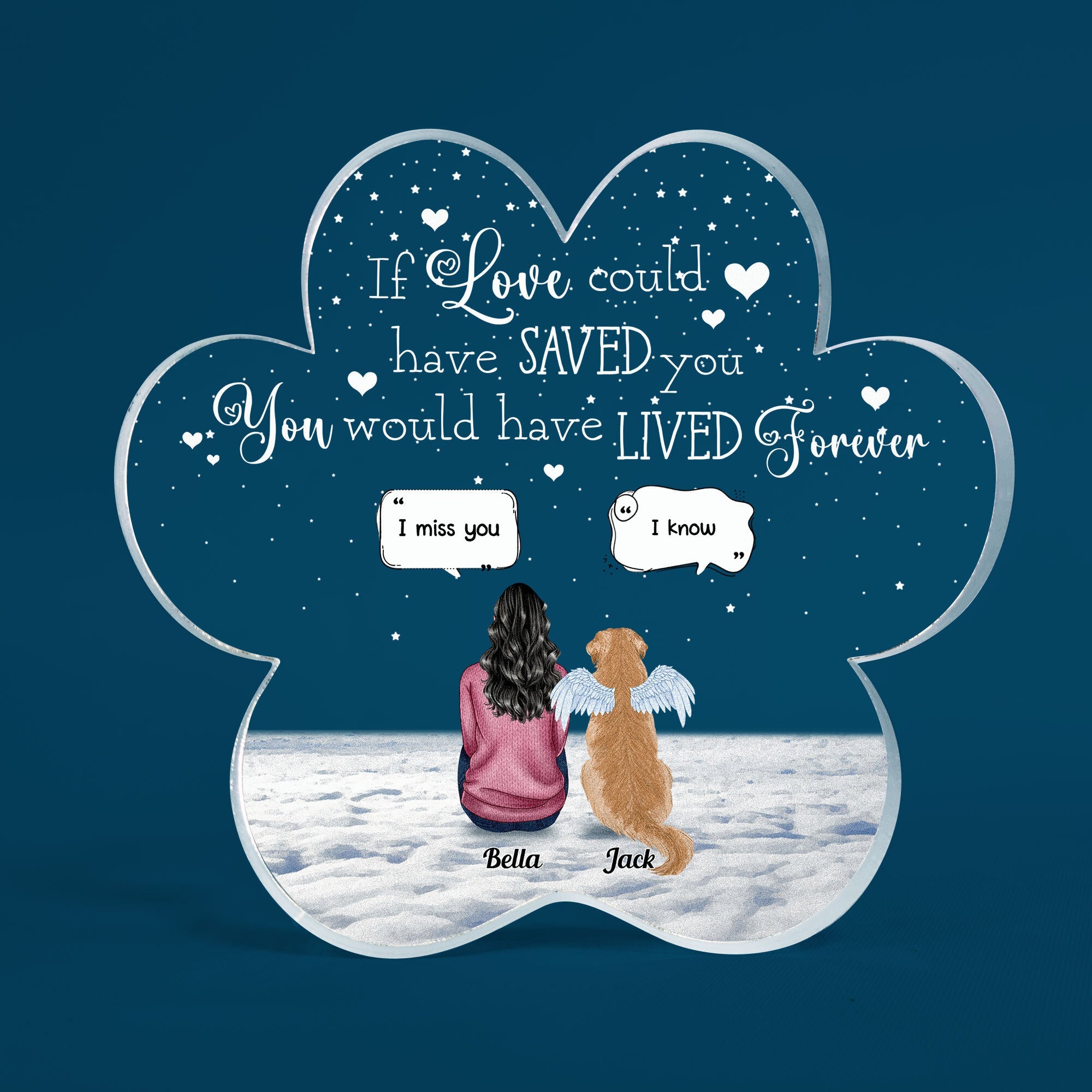 If Love Could Have Saved You - Personalized Custom Shaped Acrylic Plaque