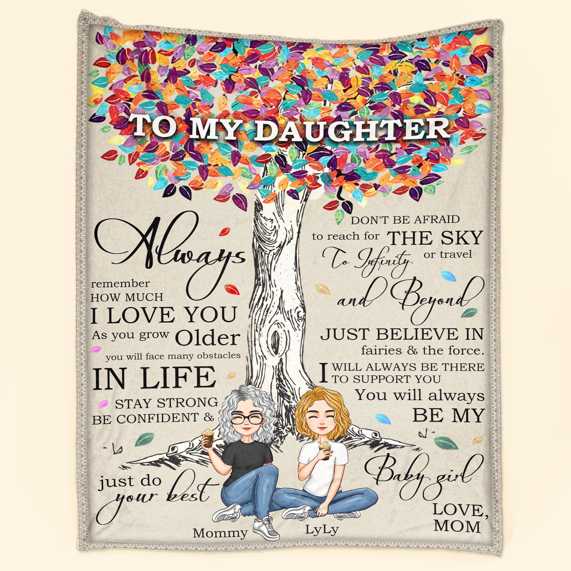 You Will Always Be My Baby Girl - Personalized Daughter Blanket