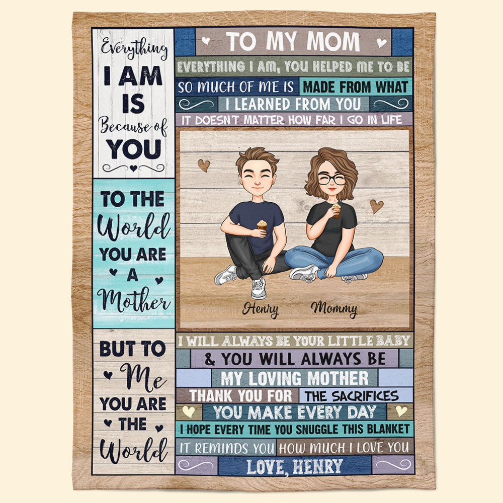 You Will Always Be My Loving Mother - Personalized Mom Blanket