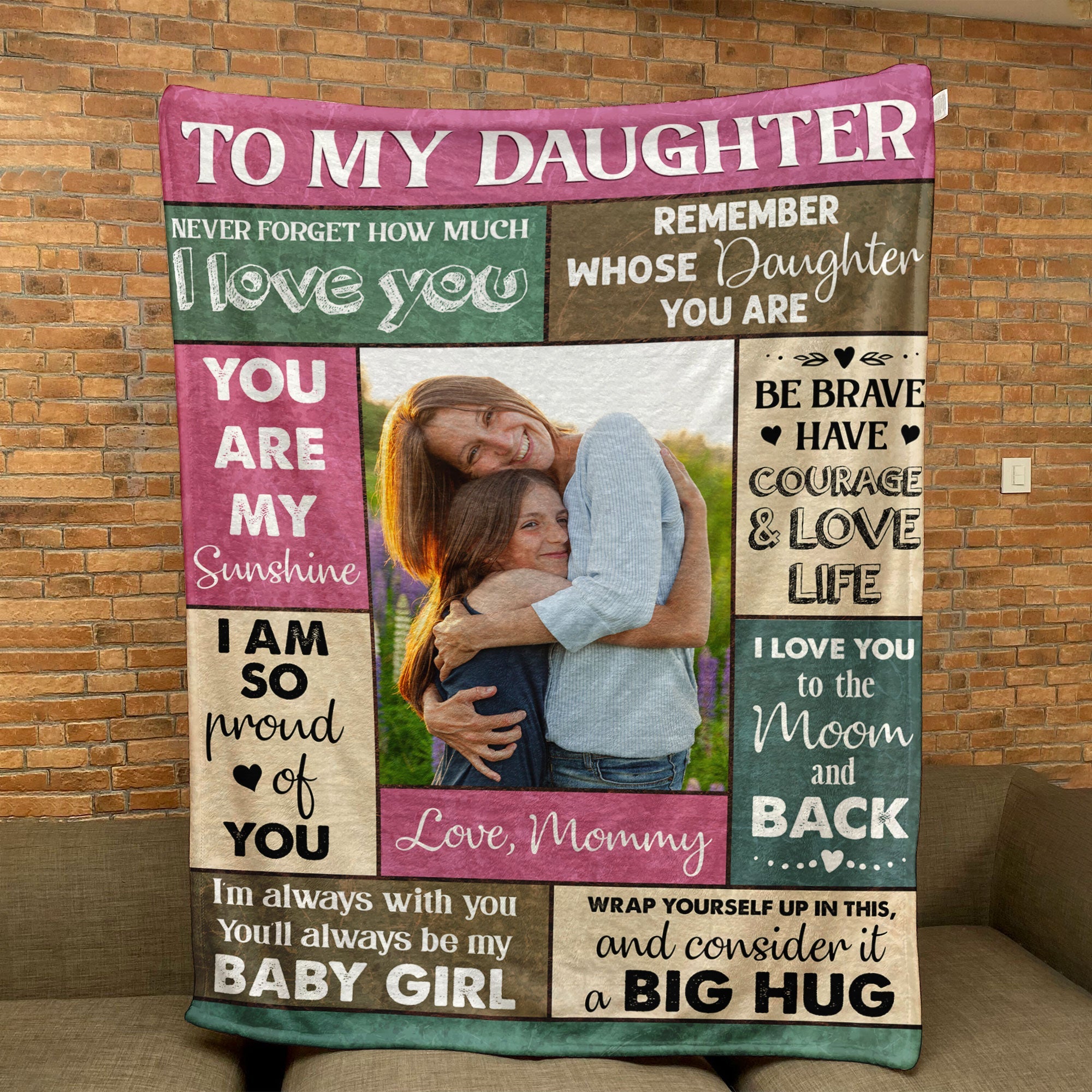 You'll Always Be My Baby Girl - Personalized Photo Blanket