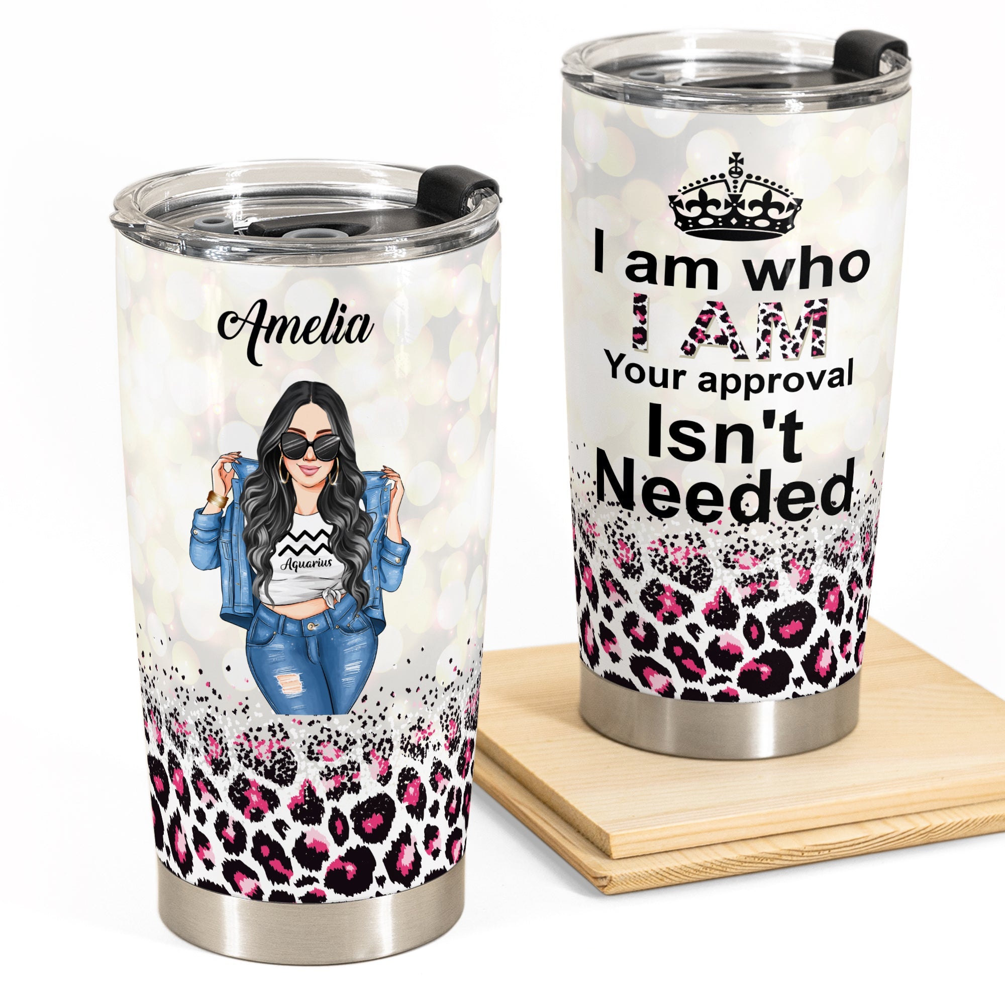 Zodiac Girl I Am Who I Am - Personalized Tumbler Cup