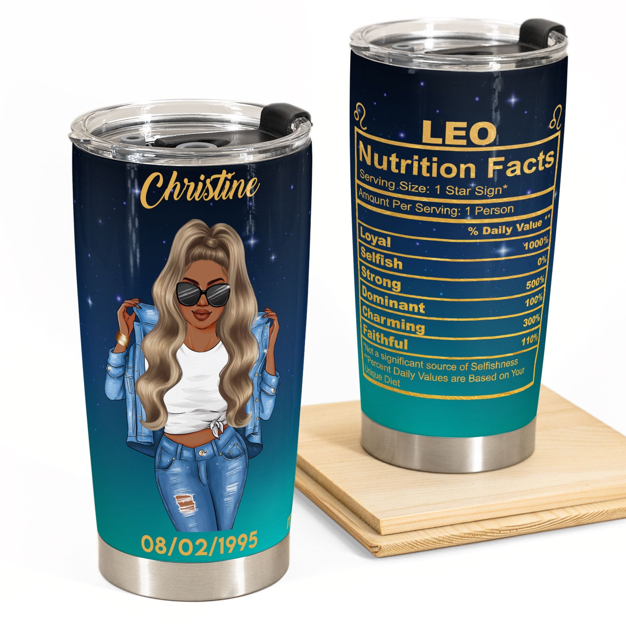 Leo Nutrition Facts - Personalized Tumbler Cup