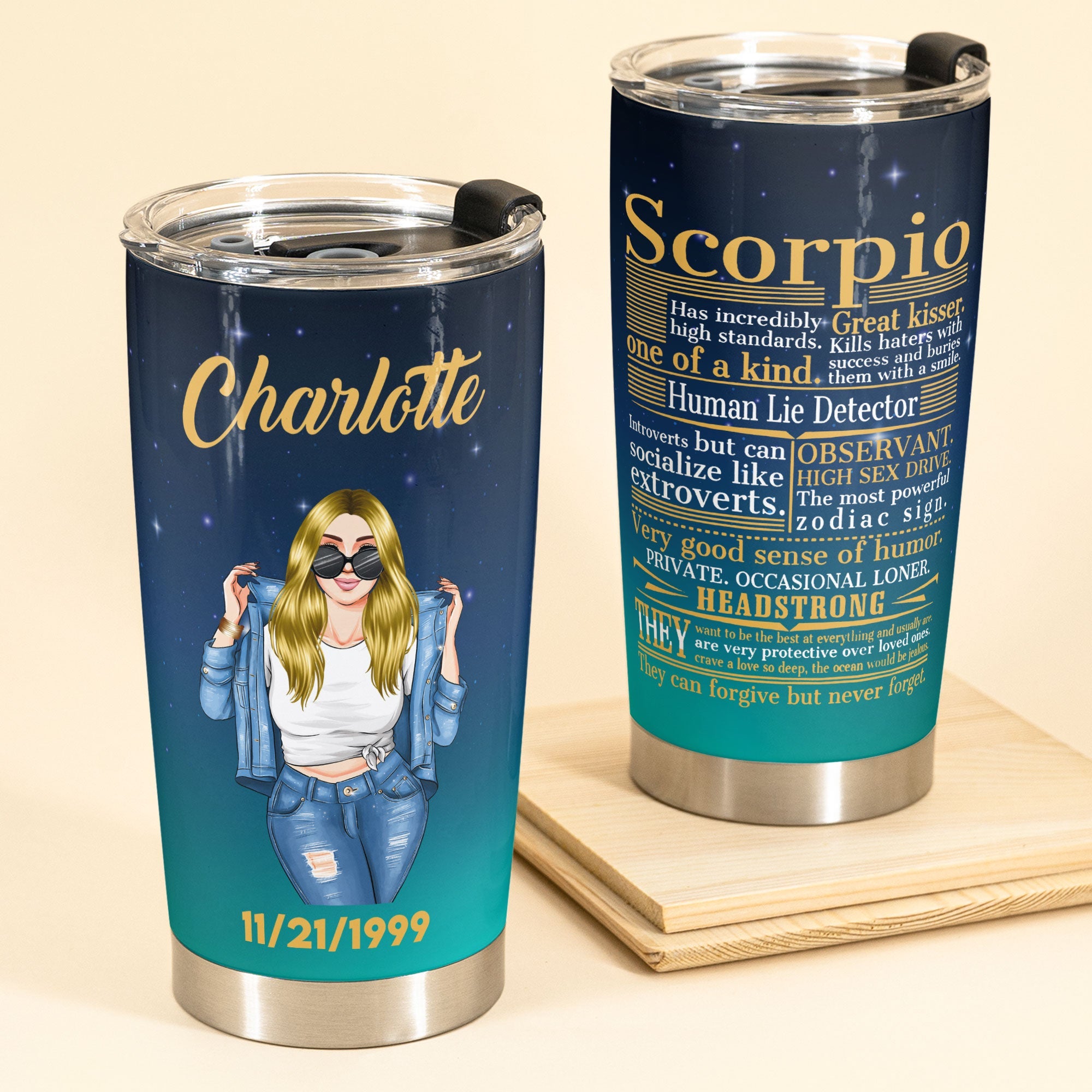 Zodiac One Of A Kind - Personalized Tumbler Cup