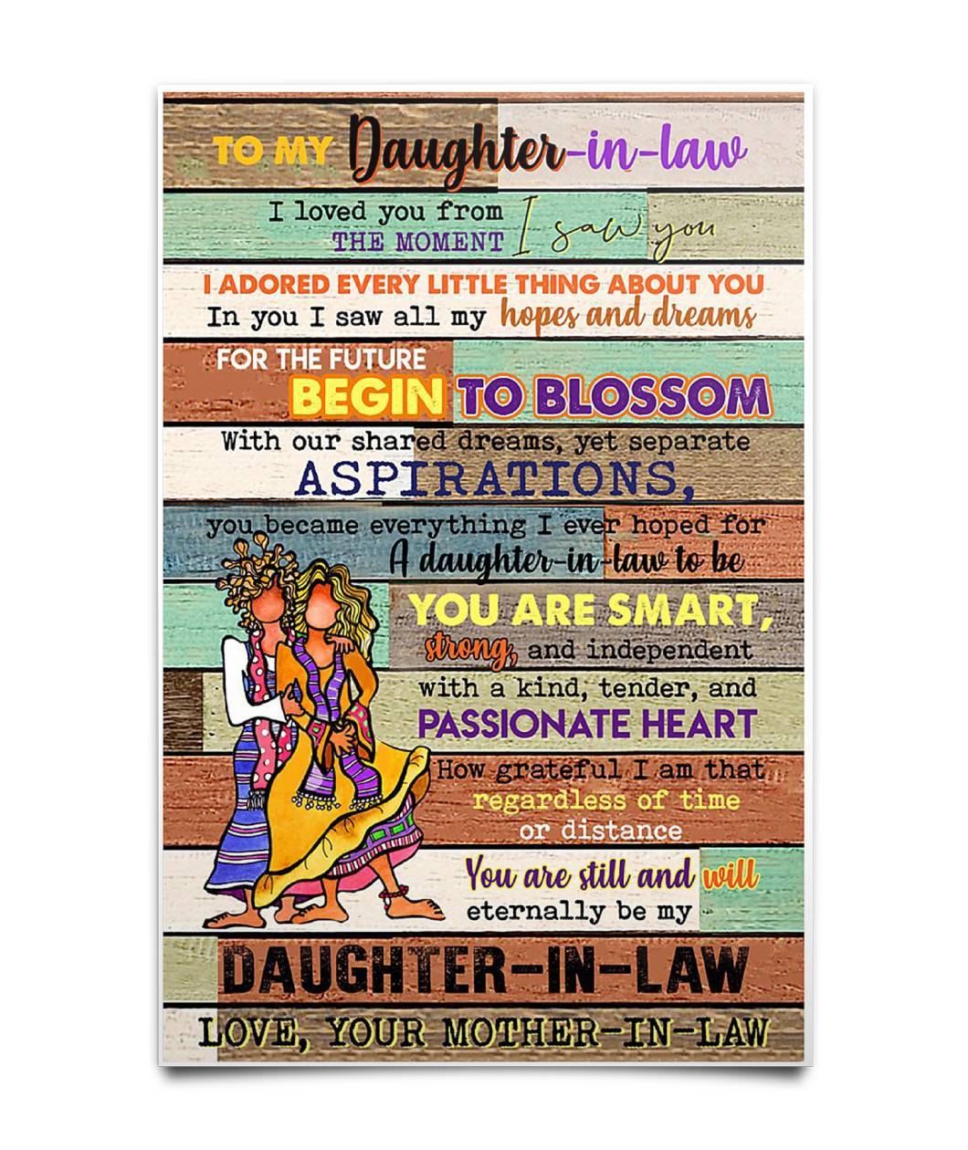 To My Daughter-in-law Poster-A Loves Gift