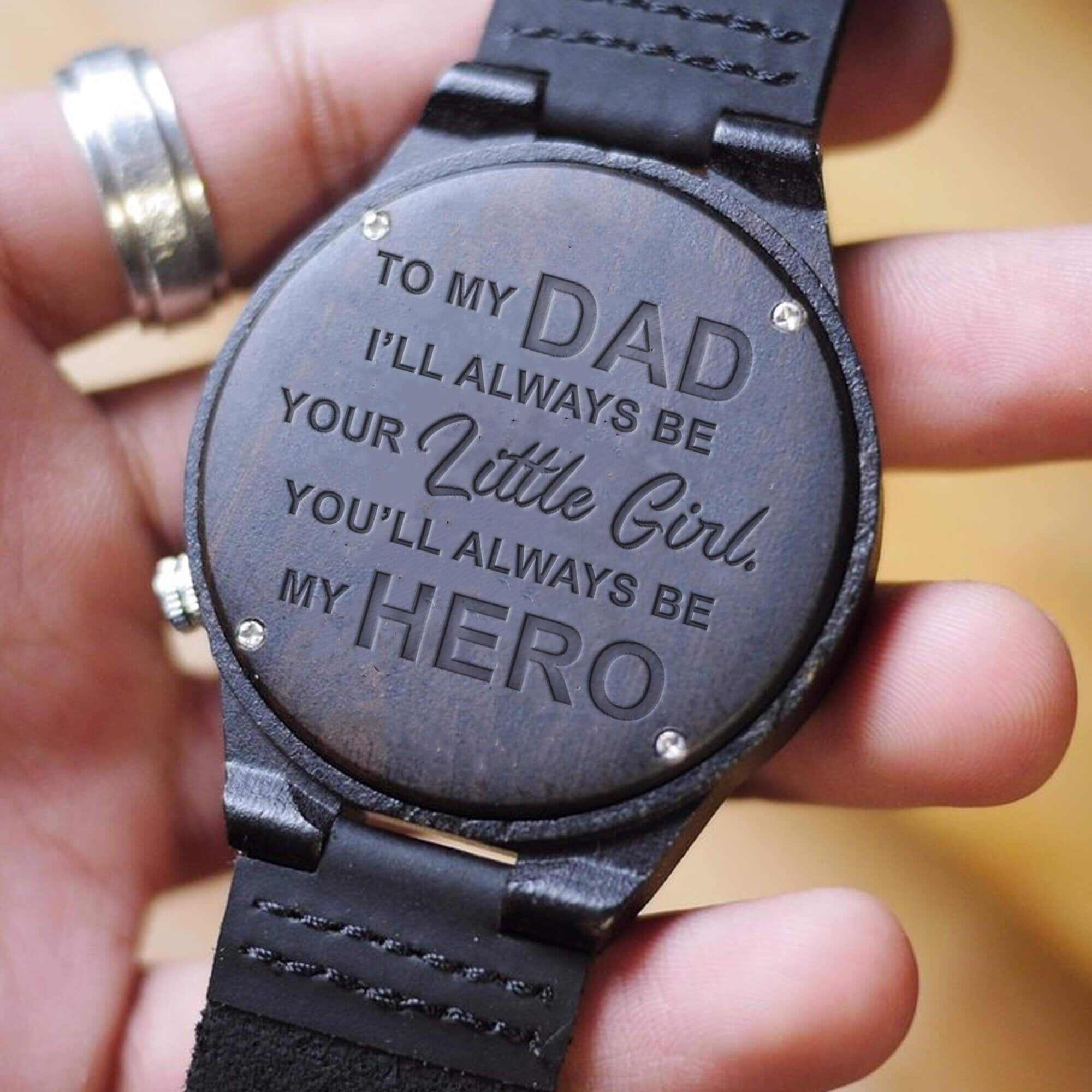 Engraved Wooden Watch For Dad - Great Gifts For Father-A Loves Gift