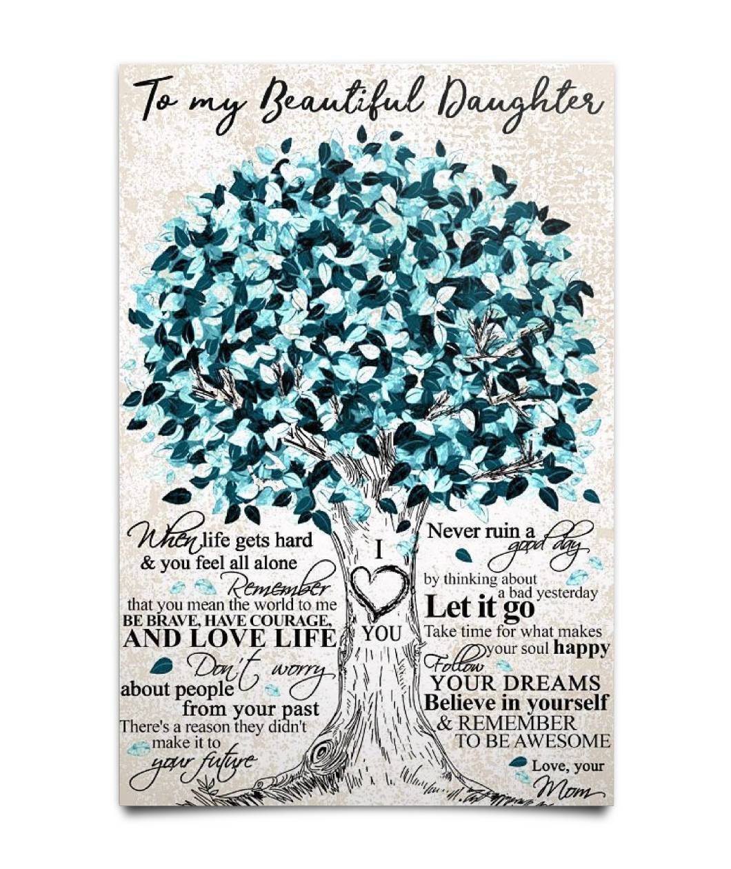 DAUGHTER POSTER GIFTS - PERFECT GIFTS FOR DAUGHTER Poster-A Loves Gift