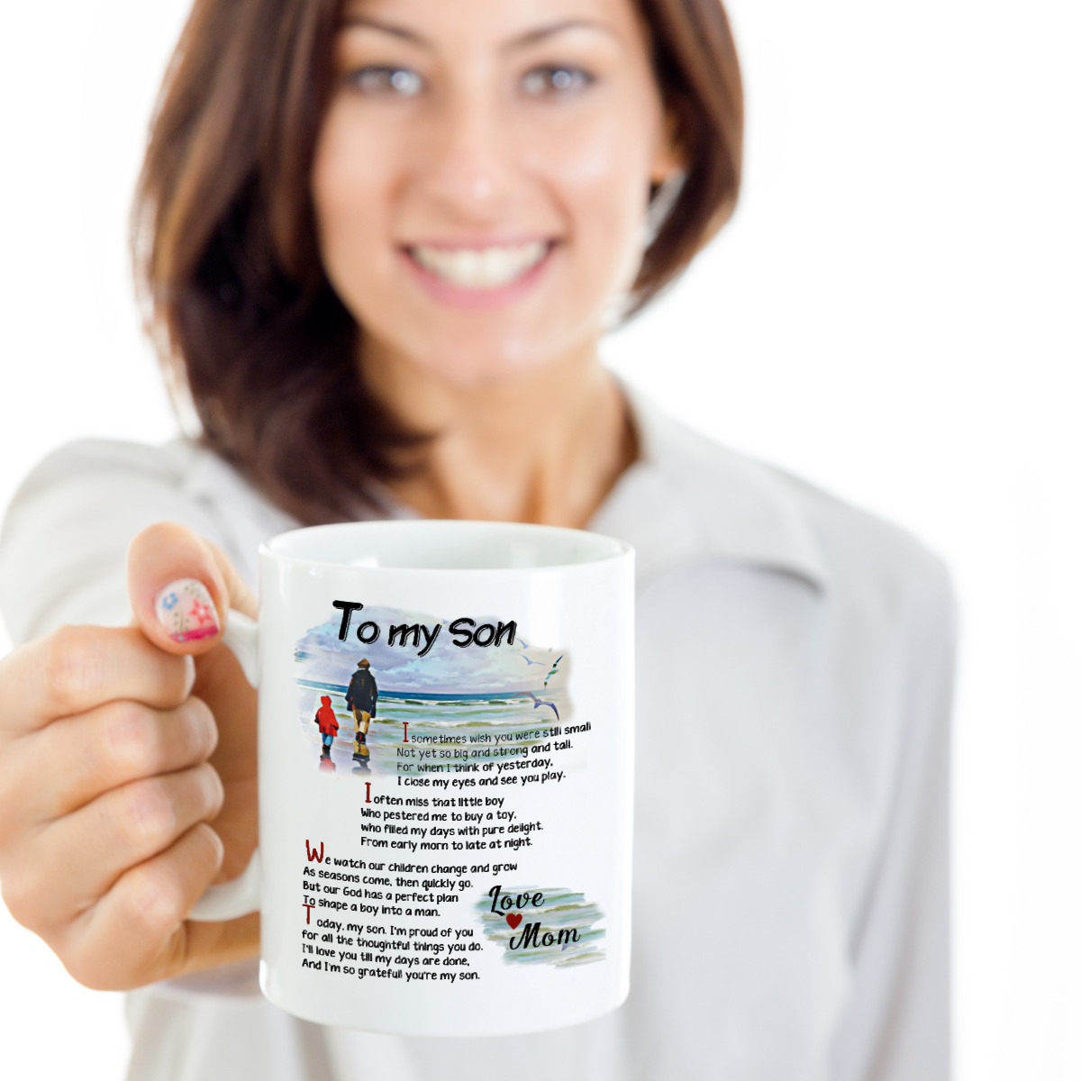 To My Son White Coffee Mug-A Loves Gift