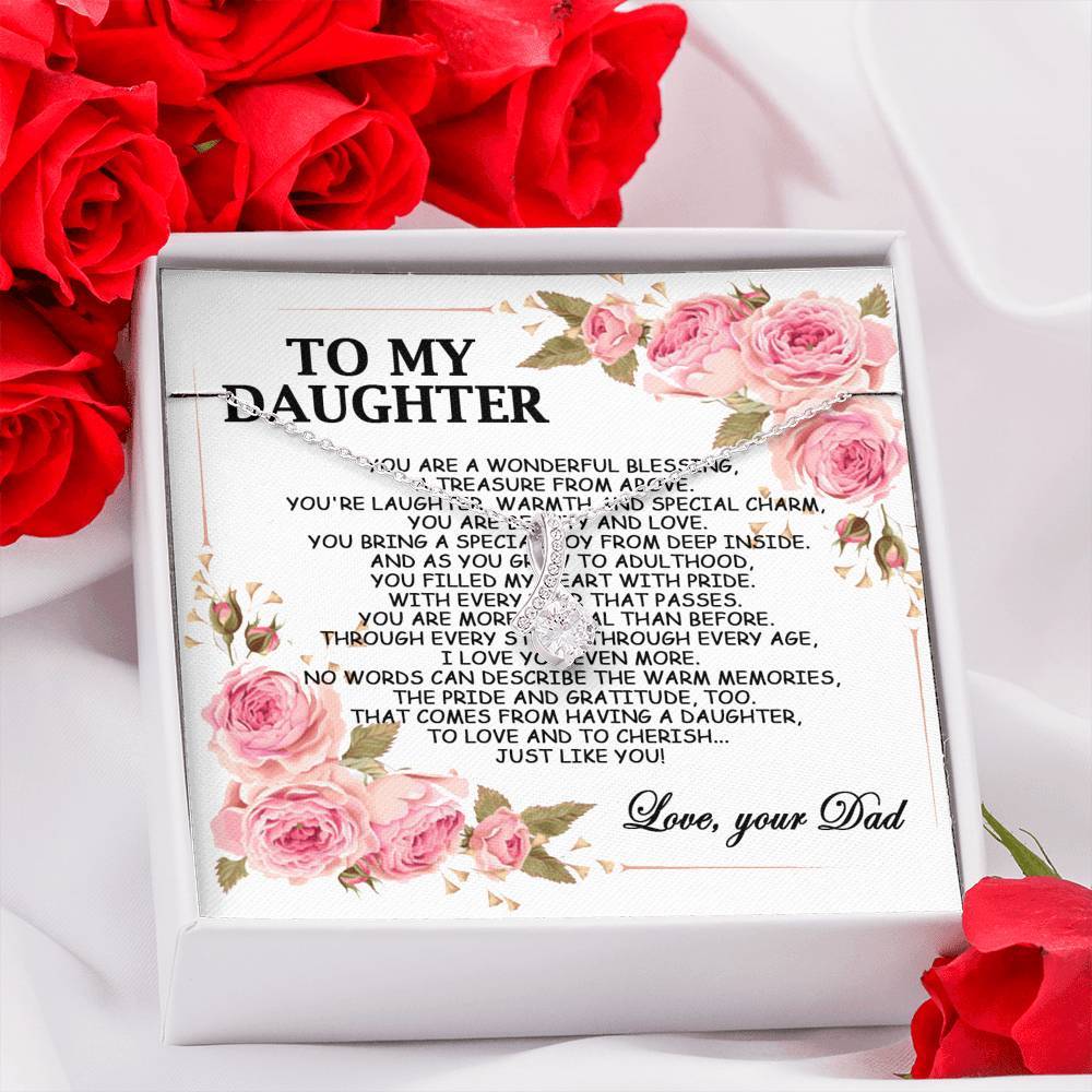 Gift For Daughter Alluring Beauty Necklace-A Loves Gift