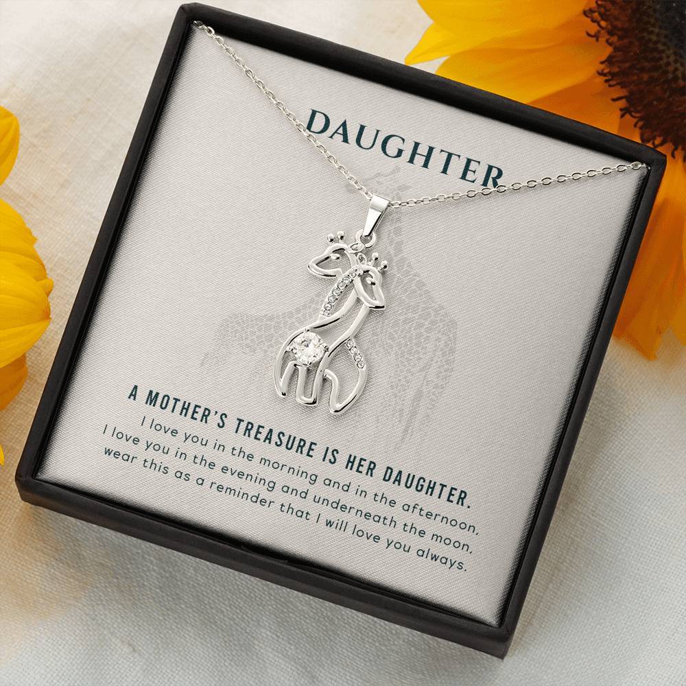 Christmas Gift For My Daughter Graceful Love Giraffe Necklace-A Loves Gift