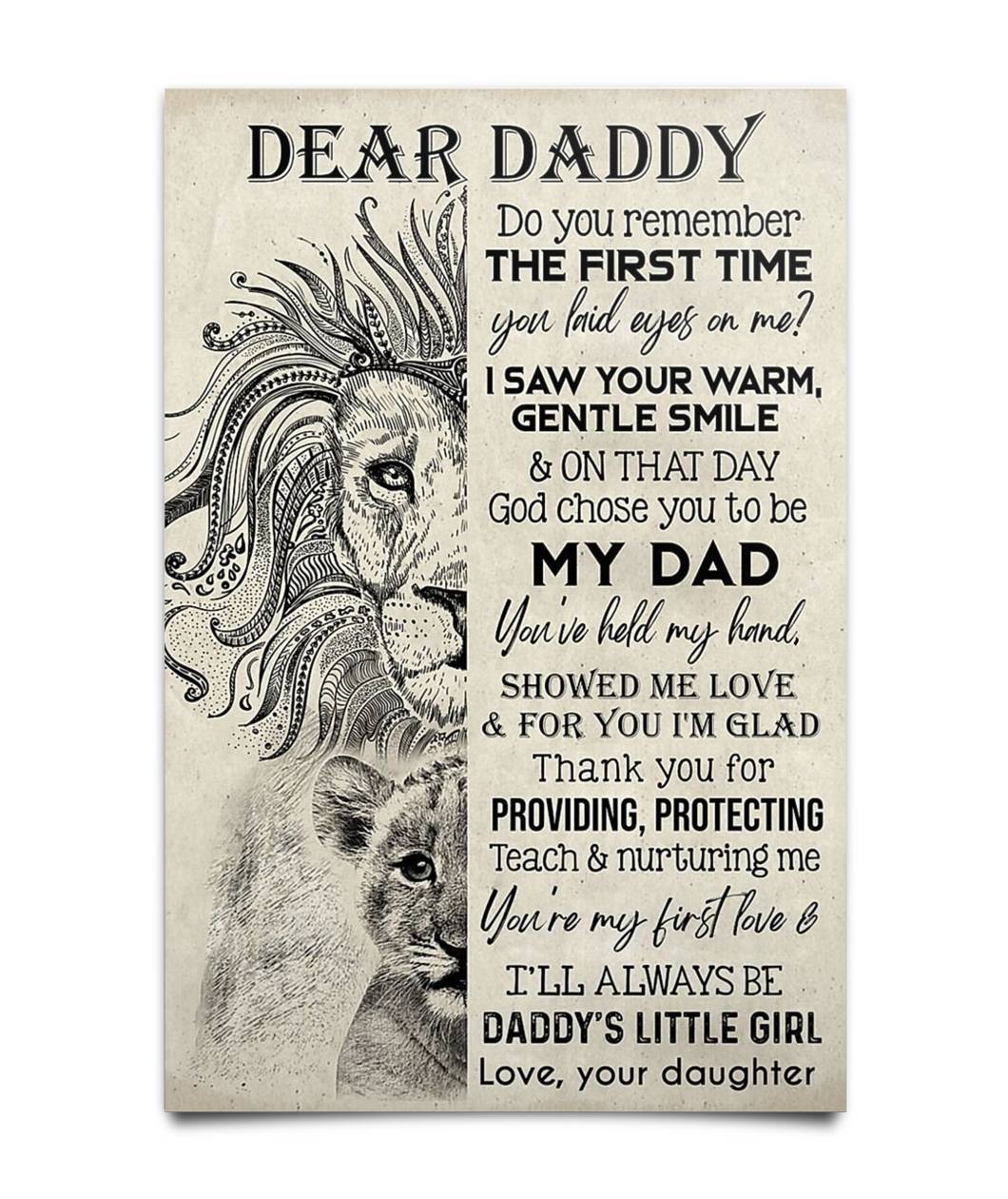 Perfect Gift To My Dad  Poster-A Loves Gift