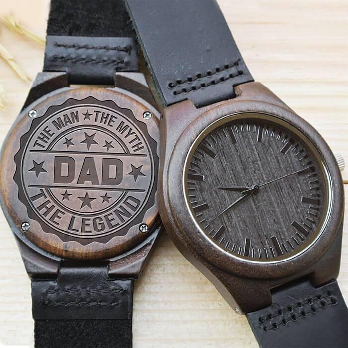 Engraved Wooden Watch For Dad - Great Gifts For Father-A Loves Gift