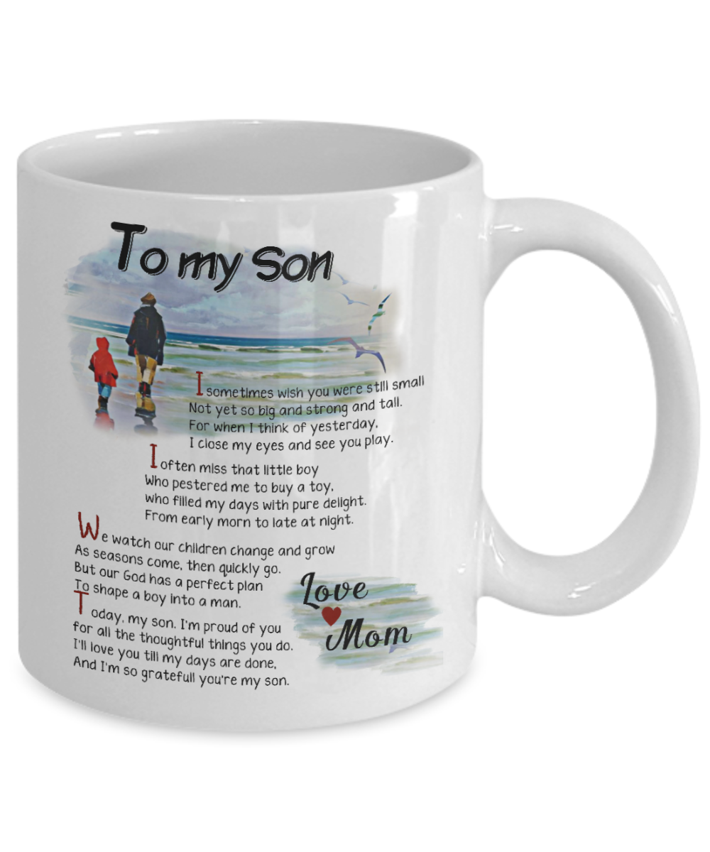 To My Son White Coffee Mug-A Loves Gift