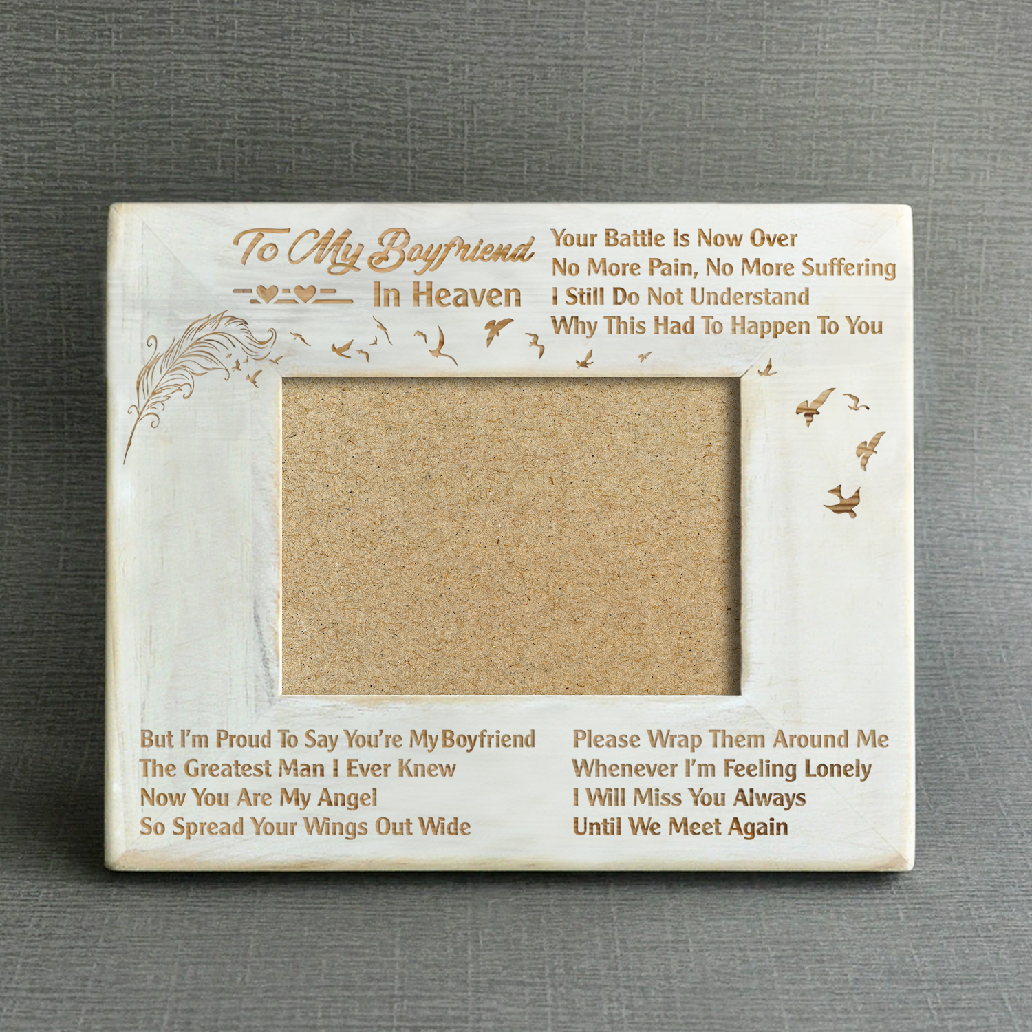 MISSING - YOU'RE MY BOYFRIEND - WOOD FRAME-A Loves Gift