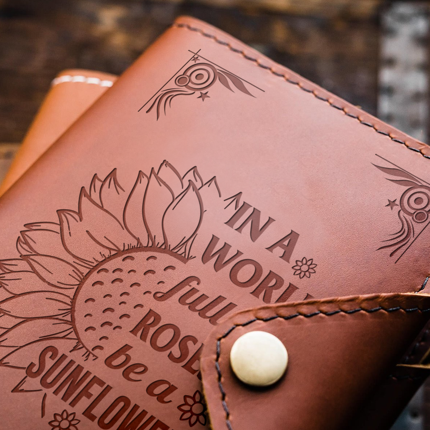 BE A SUNFLOWER - JOURNAL COVER-A Loves Gift