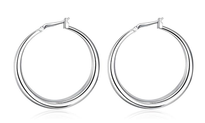 Italian-Made Gold Plated French Lock Hoop Earrings (3-Pack) - Riakoob Jewelry www.goldennycjewelry.com fashion jewelry for women