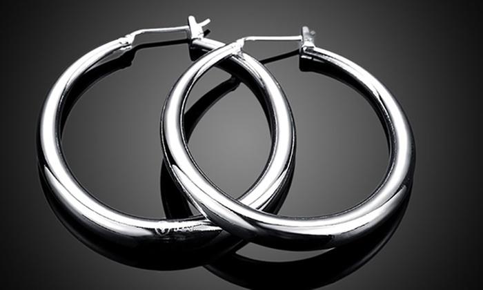 Italian-Made Gold Plated French Lock Hoop Earrings (3-Pack) - Riakoob Jewelry www.goldennycjewelry.com fashion jewelry for women