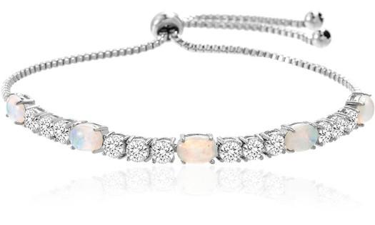 Fiery Opal Tennis Bracelet With Swarovski Crystals, , Riakoob Jewelry, Riakoob Jewelry  jewelryjewelry deals, swarovski crystal jewelry, groupon jewelry,, jewelry for mom,