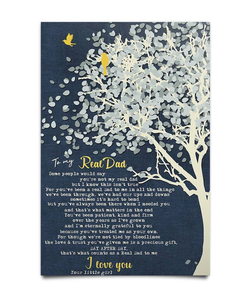 Perfect Gift For Step Dad Poster-A Loves Gift