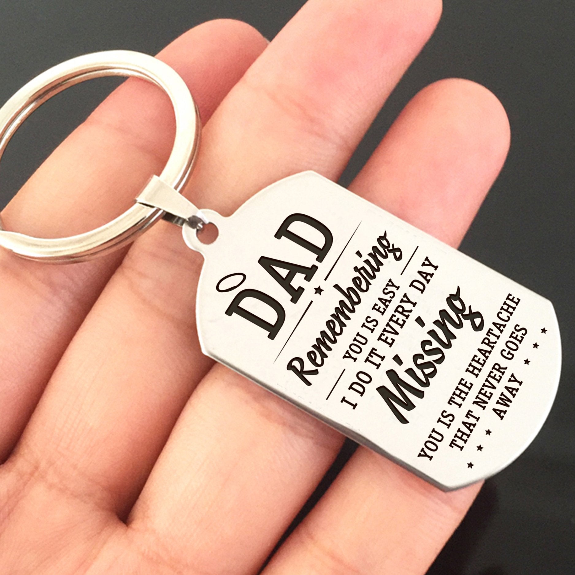 DAD - MISSING YOU - KEY CHAIN 1-A Loves Gift
