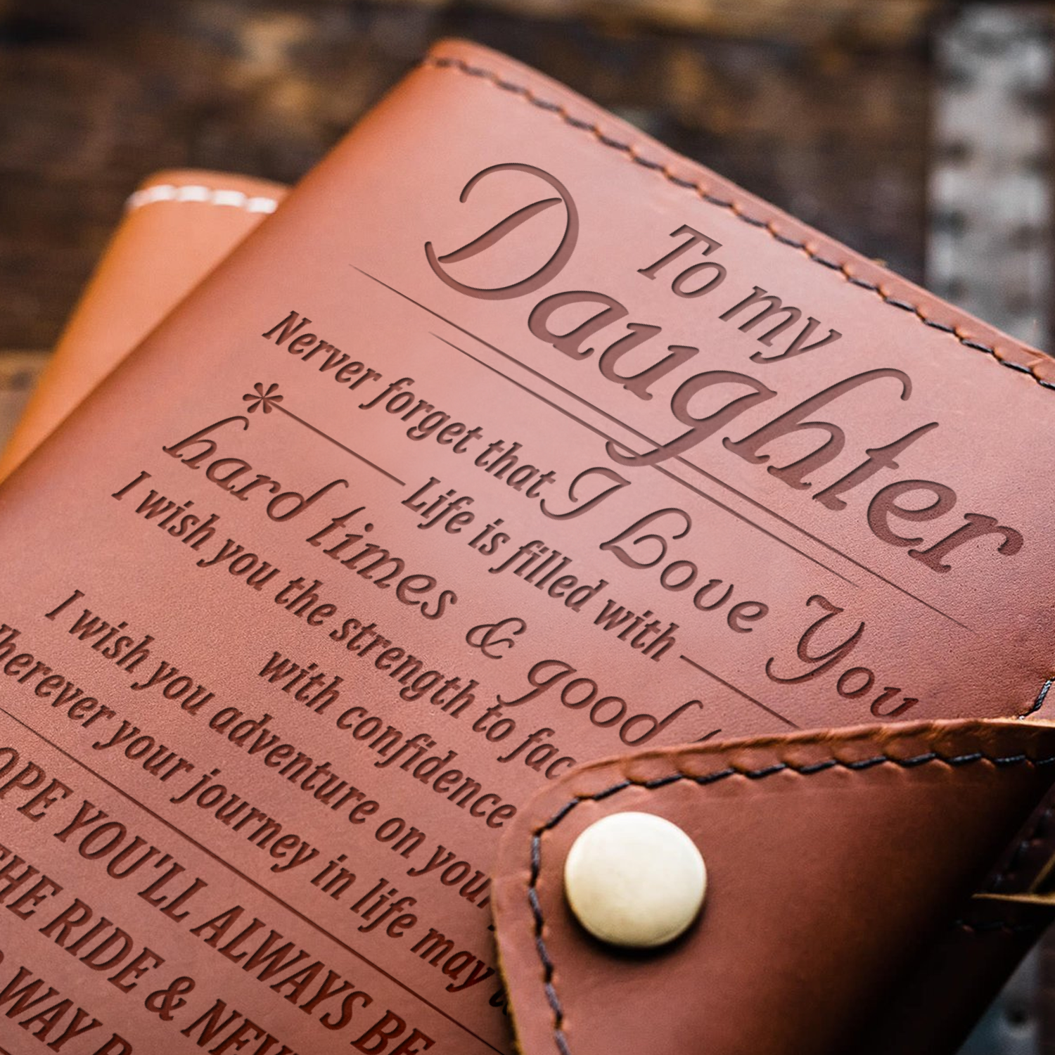 DAUGHTER DAD - ON YOUR JOURNEY - JOURNAL COVER-A Loves Gift