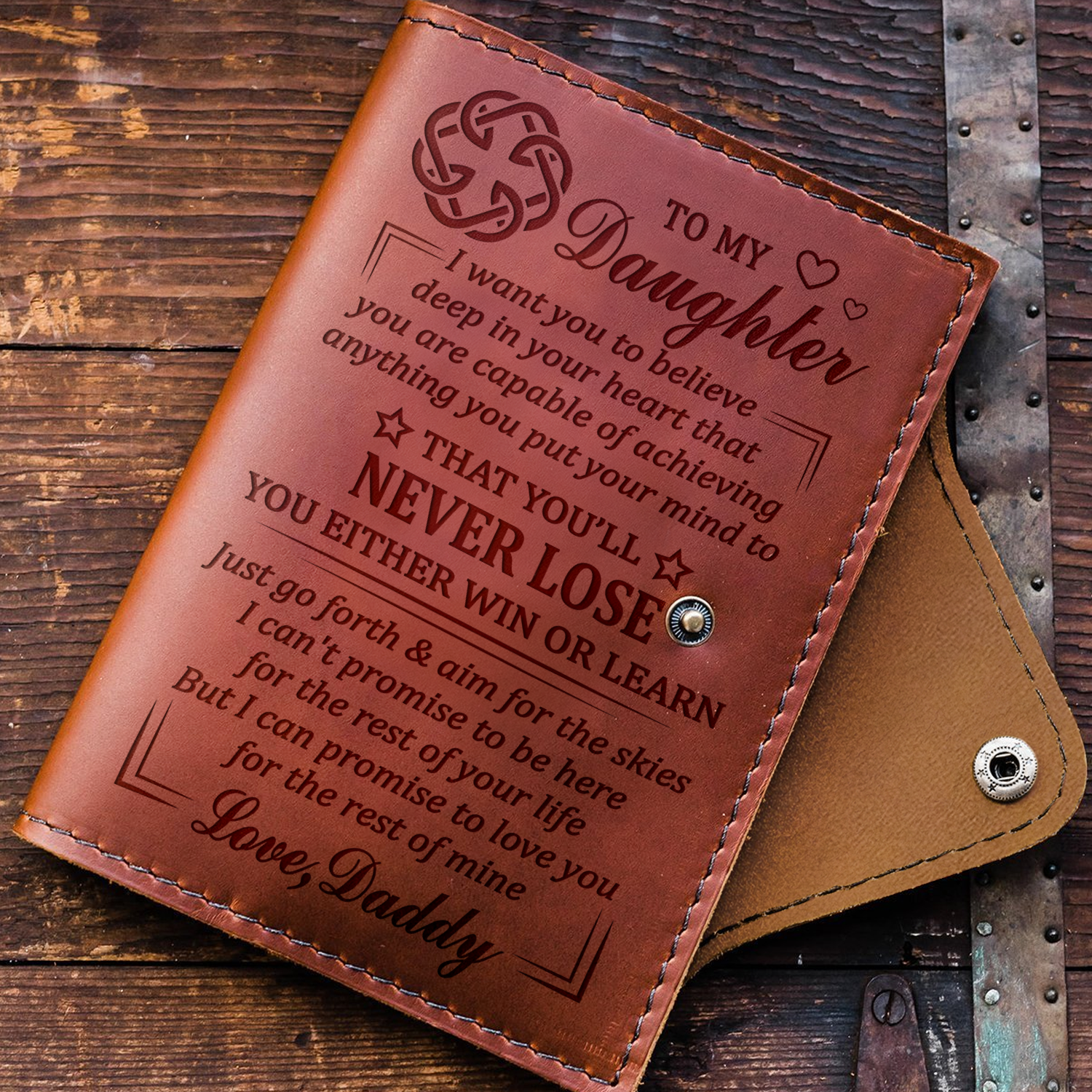 DAUGHTER DADDY - BELIEVE - JOURNAL COVER-A Loves Gift