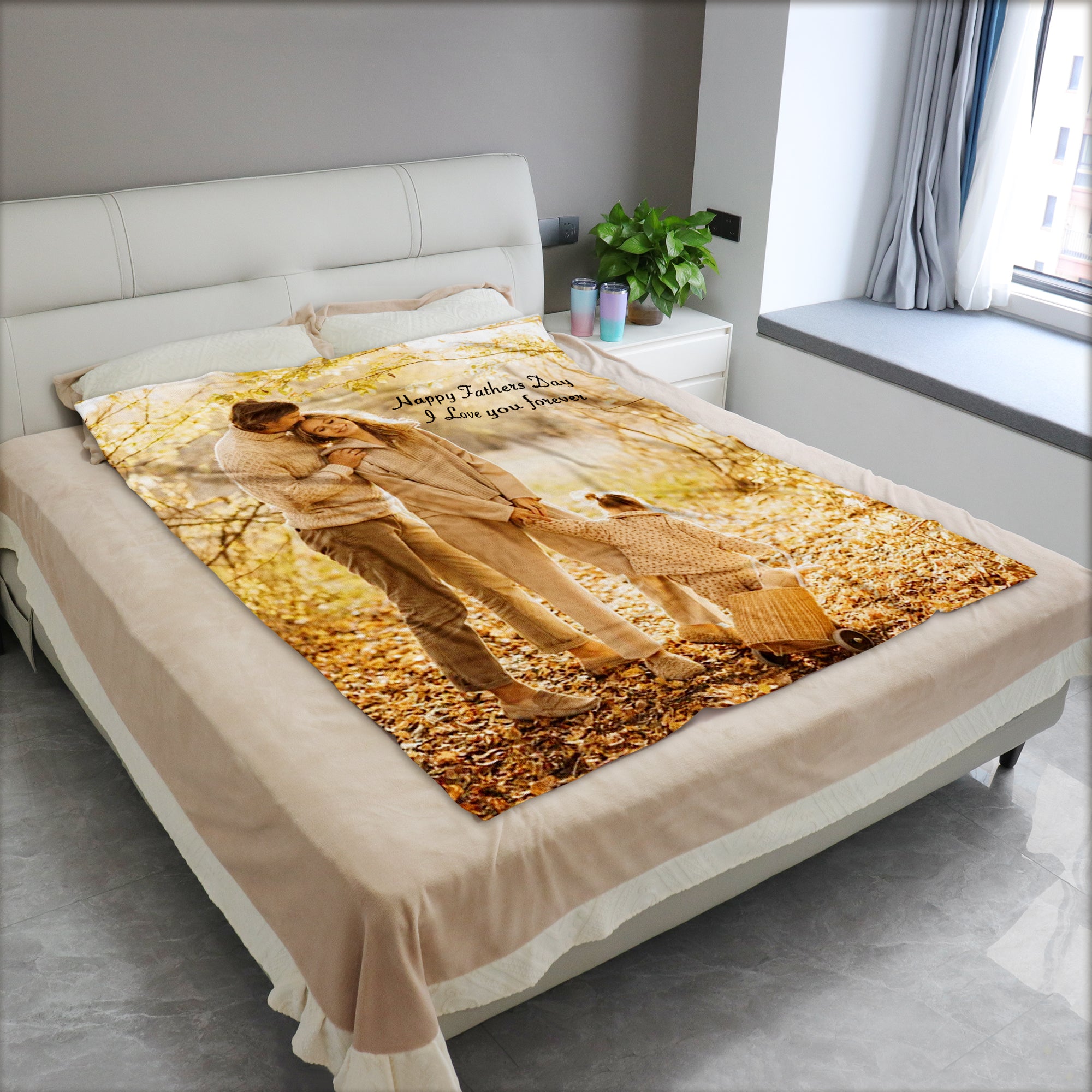 Personalized Custom Blanket with Photo-A Loves Gift