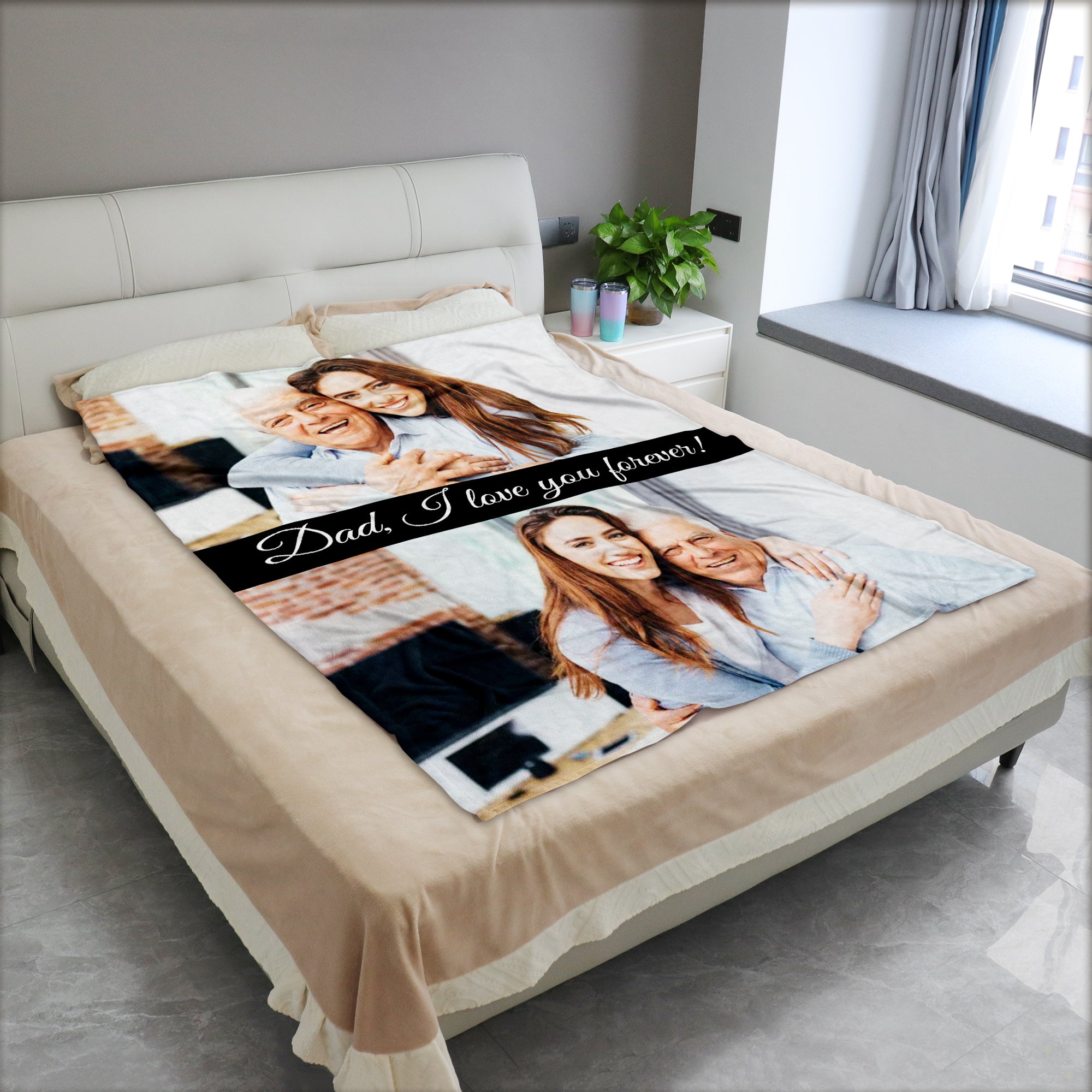 Custom Blanket with Photo-A Loves Gift