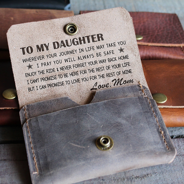 DAUGHTER MOM - ENJOY THE RIDE 2 - LEATHER WALLET 