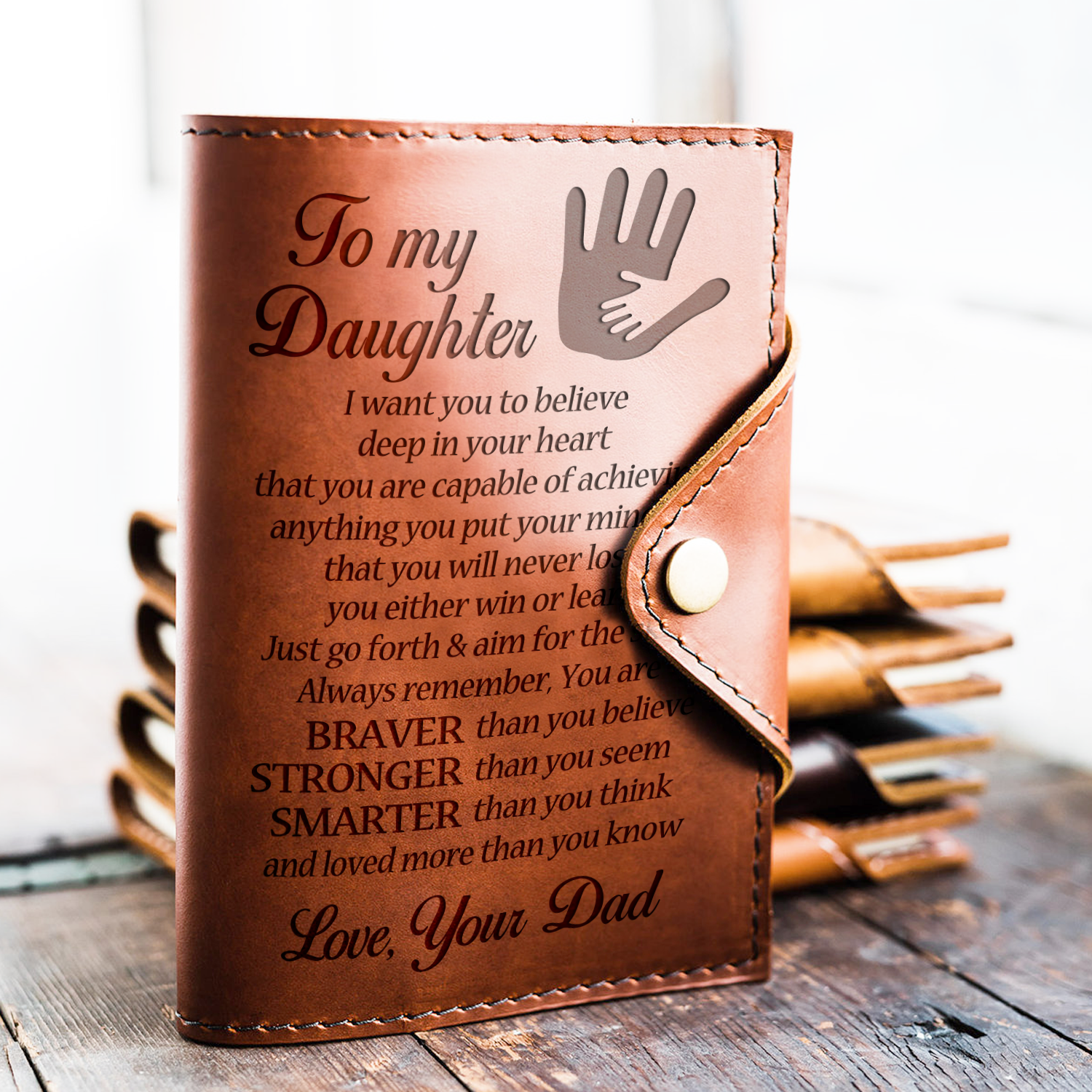 DAUGHTER DAD - ALWAYS REMEMBER - JOURNAL COVER-A Loves Gift