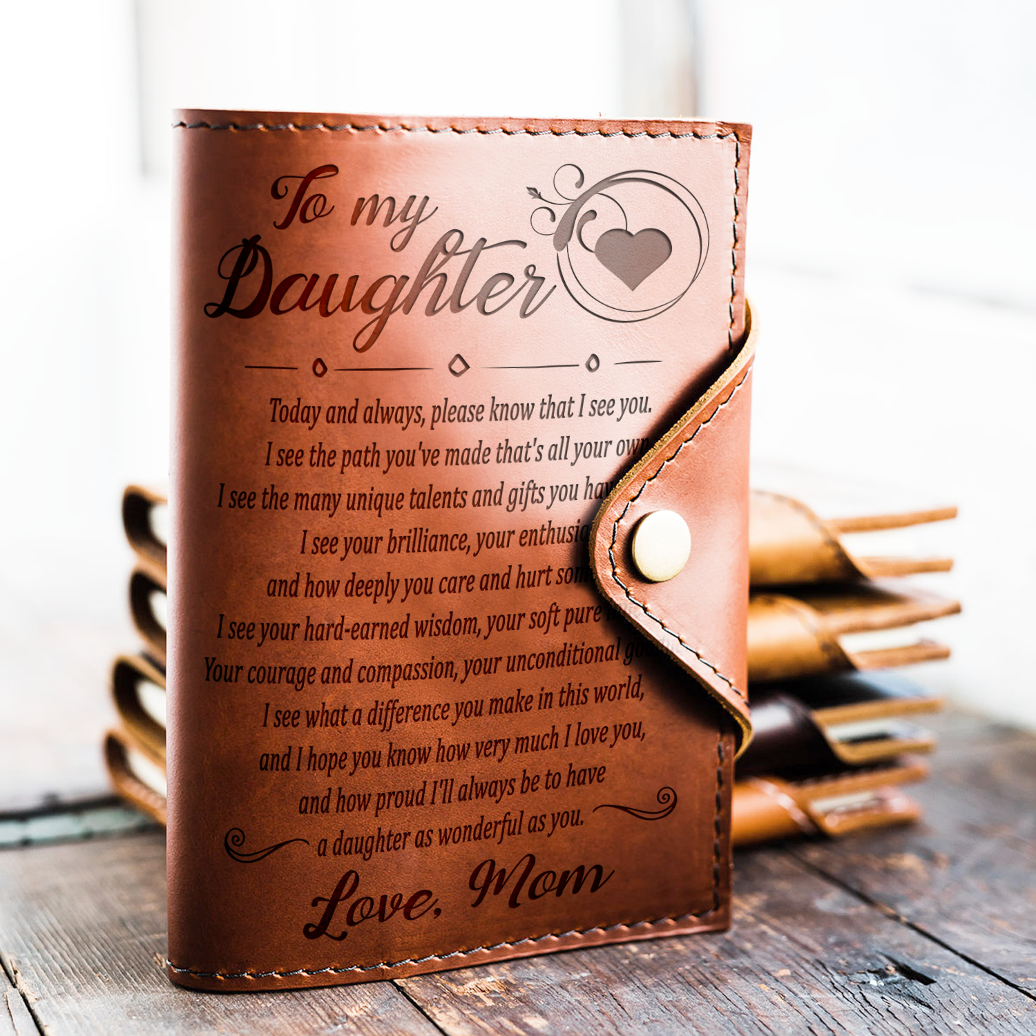 DAUGHTER MOM - I SEE YOU - JOURNAL COVER-A Loves Gift