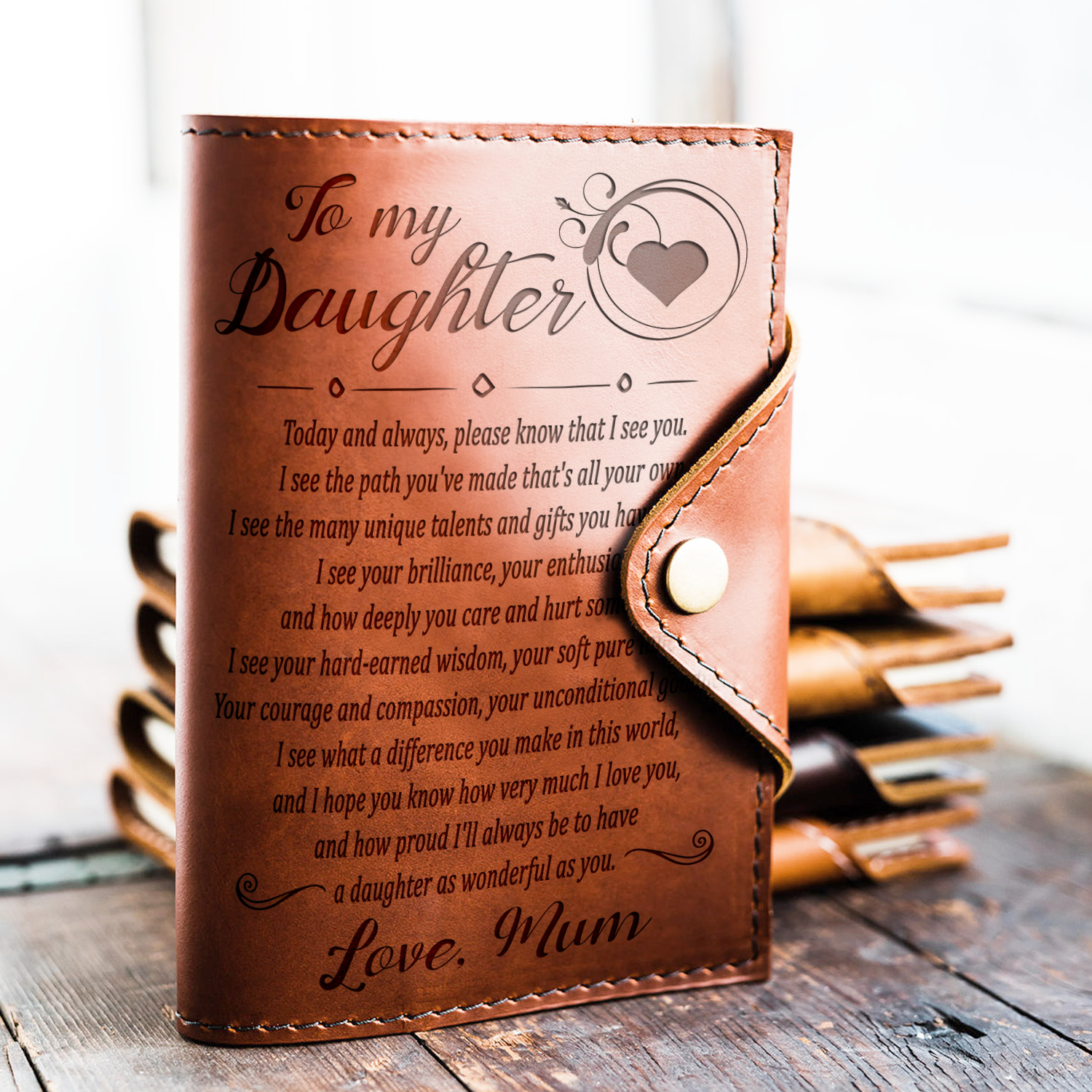 DAUGHTER MUM - I SEE YOU - JOURNAL COVER-A Loves Gift
