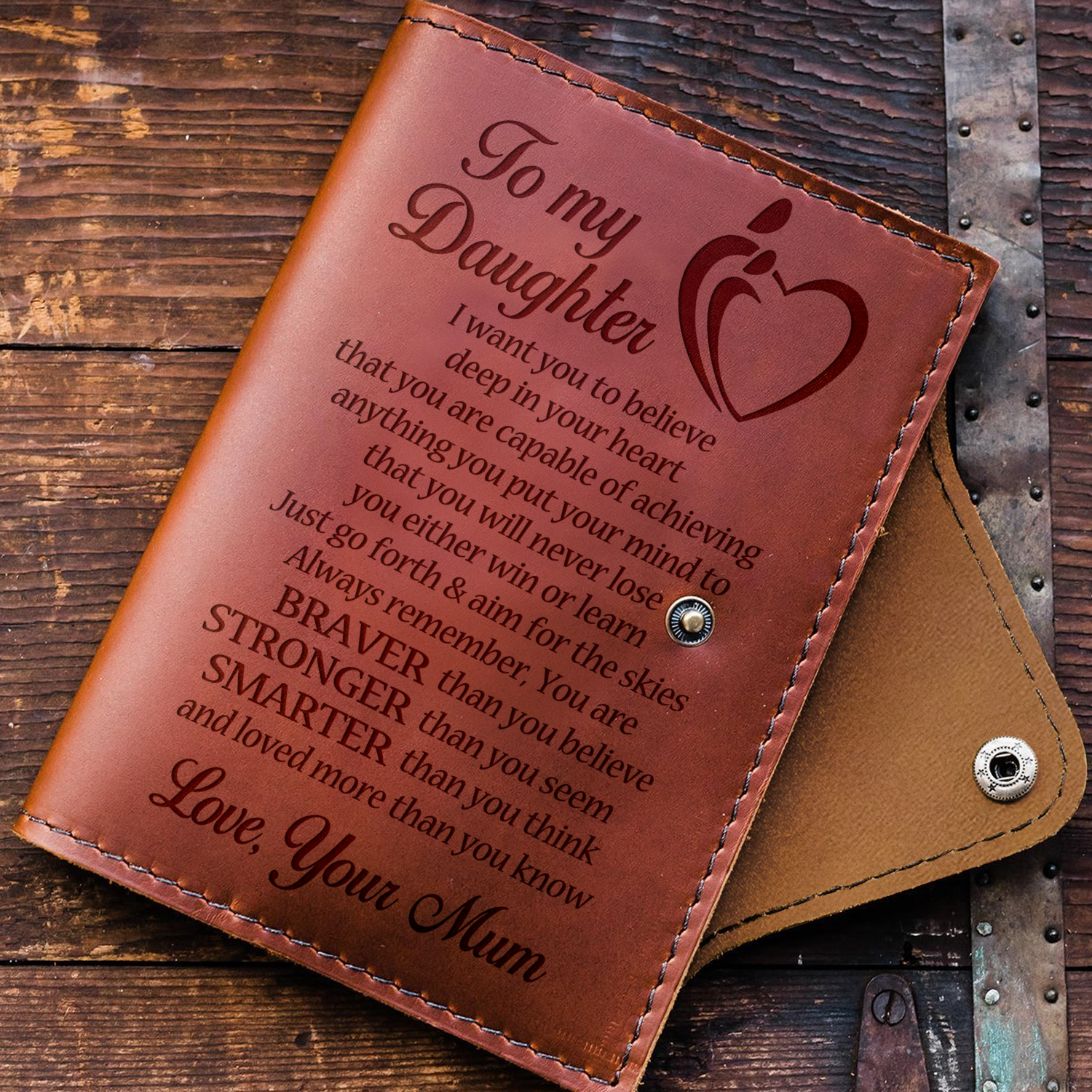 DAUGHTER MUM - ALWAYS REMEMBER - JOURNAL COVER