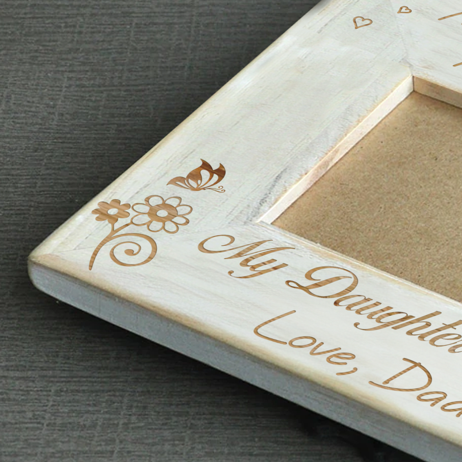 DAUGHTER DAD - GIRL FRIEND DAUGHTER - WOOD FRAME