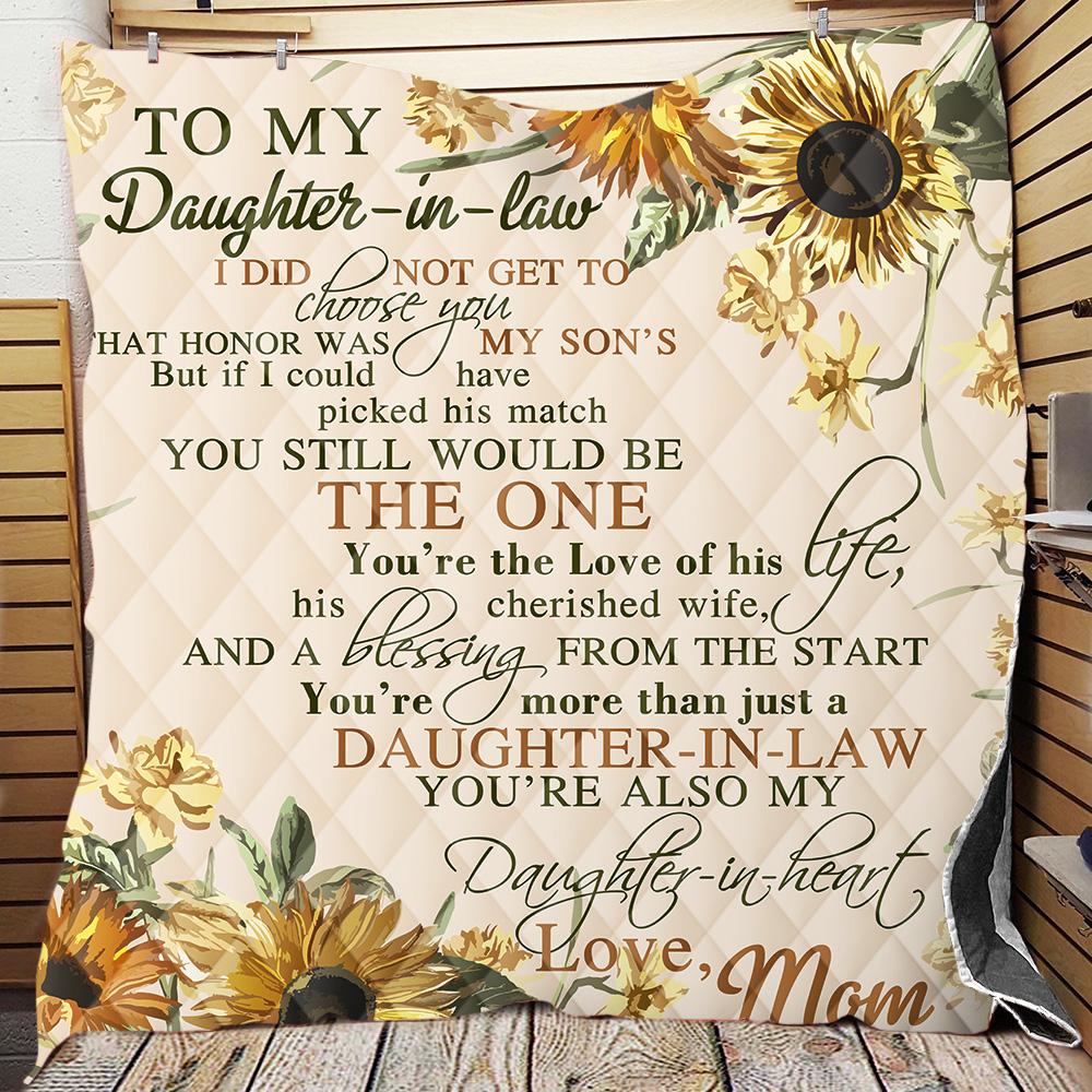 TO MY DAUGHTER IN LAW- 3D QUILT-A Loves Gift