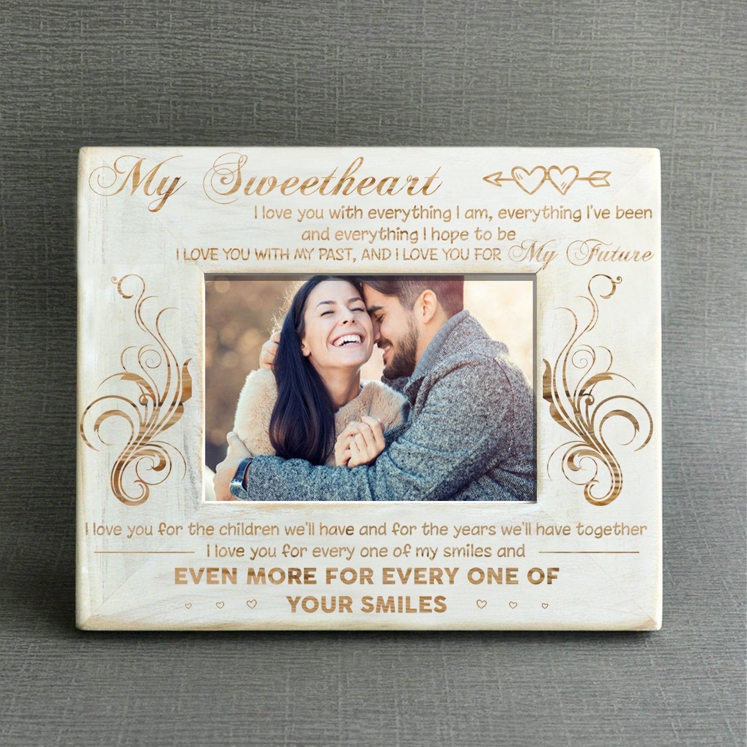 SWEETHEART - LOVE YOU FOR MY FUTURE - WOOD FRAME