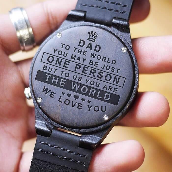 Engraved Wooden Watch For Dad - Great Gifts For Father-A Loves Gift