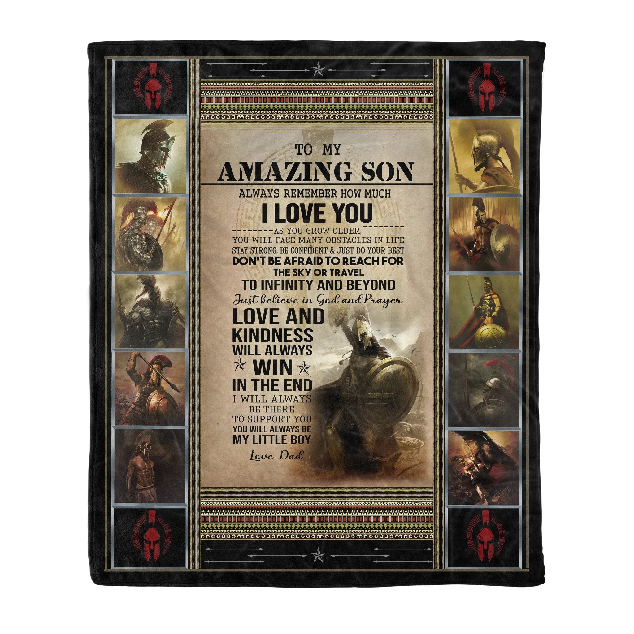 Family panda to my amazing son ily blanket-A Loves Gift