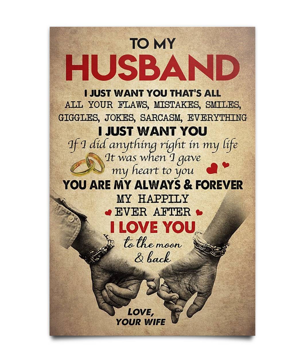 Gift For Husband - Husband Poster-A Loves Gift