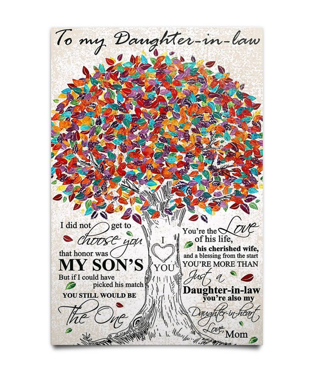 PERFECT GIFT FOR DAUGHTER IN-LAW POSTER Poster-A Loves Gift