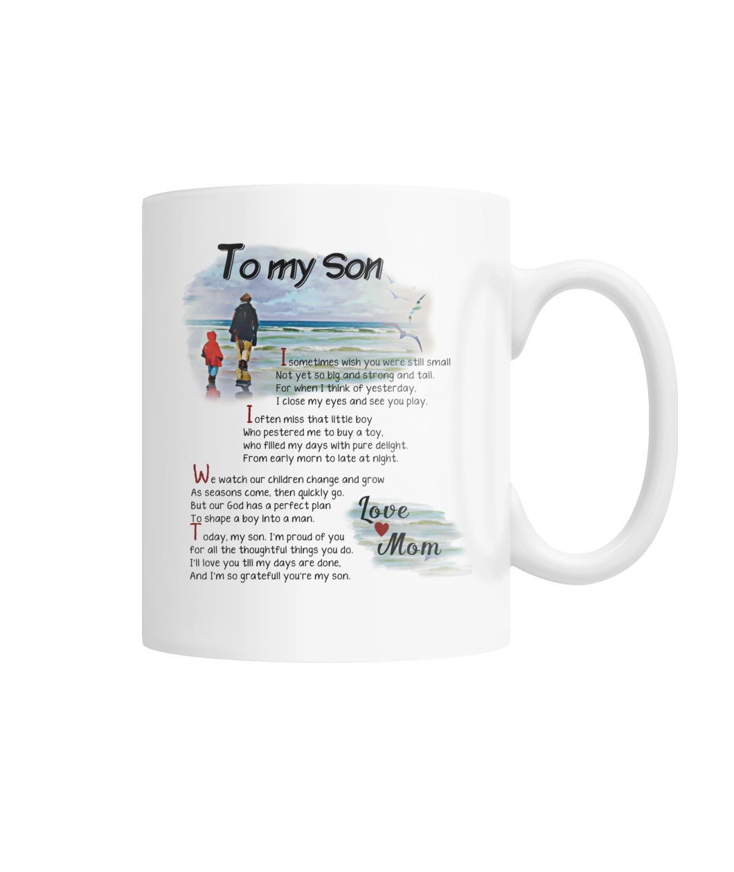 To My Son White Coffee Mug-A Loves Gift