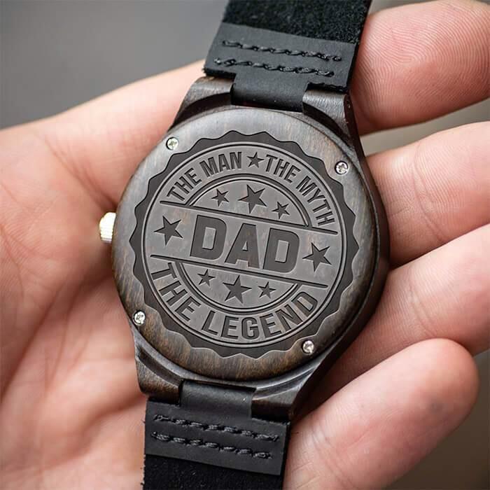 Engraved Wooden Watch For Dad - Great Gifts For Father-A Loves Gift